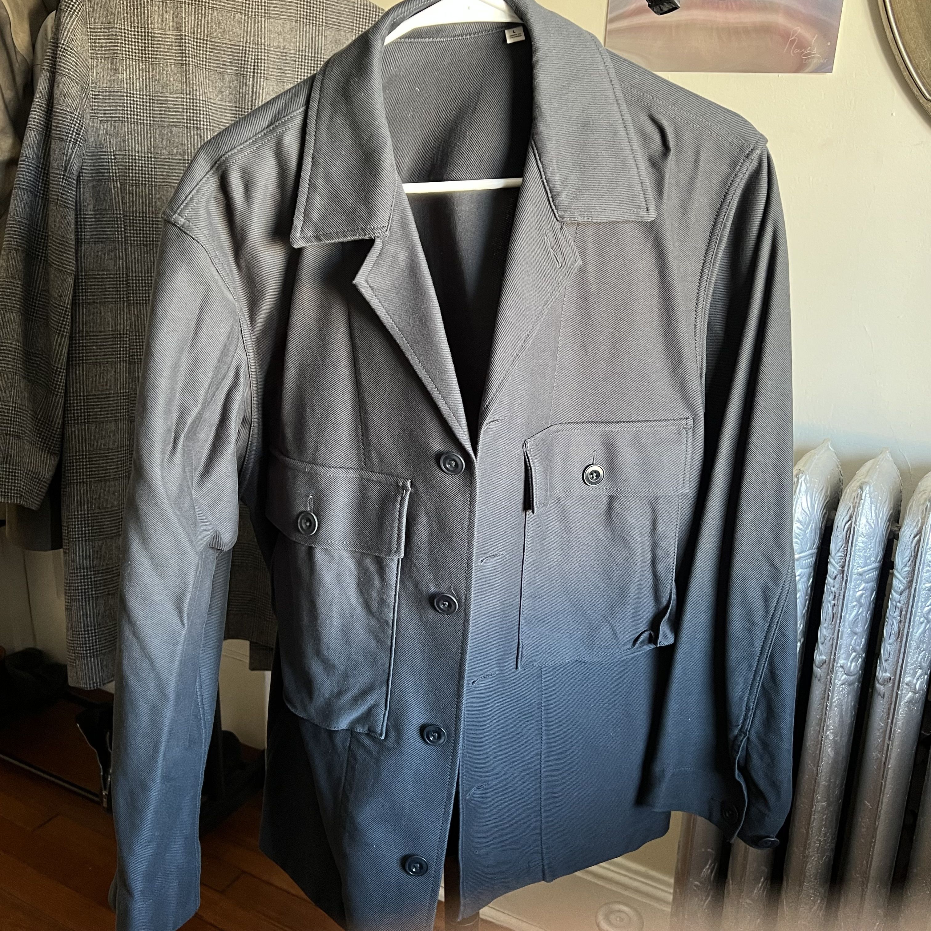 Christophe Lemaire × Lemaire × Uniqlo Uniqlo U SS21 Jersey Shirt Jacket / Navy / Medium Size US M / EU 48-50 / 2 - 4 Thumbnail