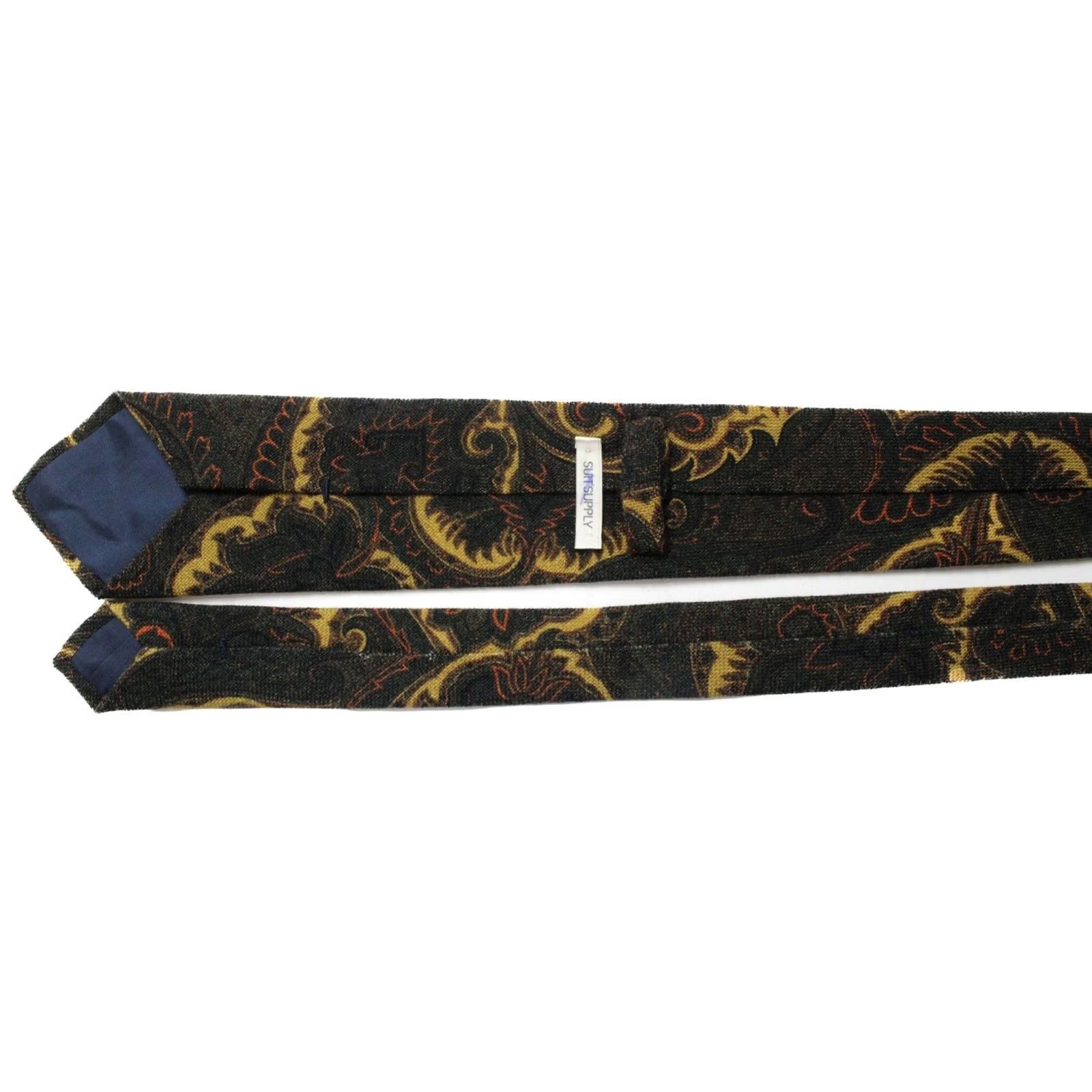 Suitsupply Suitsupply Tie Men's Wool Patterned Pointed Formal Classic 151 X 8 CM Yellow, Regular, Business, 1 Piece Size ONE SIZE - 4 Thumbnail