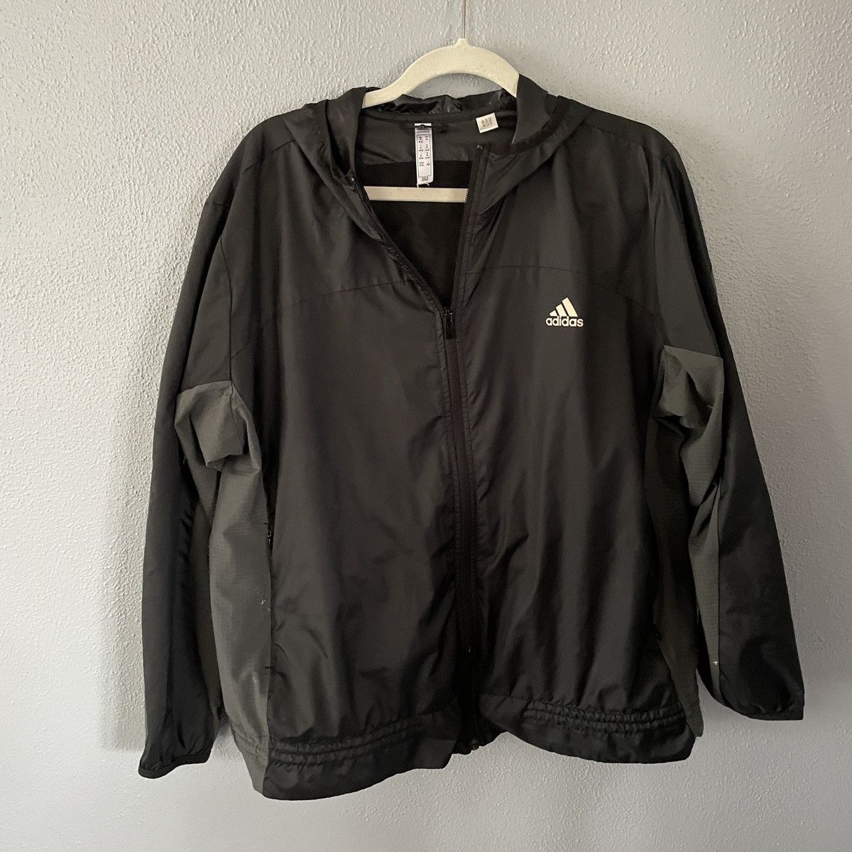 Adidas Adidas Black and Grey Windbreaker Men’s Size XL Size US XL / EU 56 / 4 - 1 Thumbnail