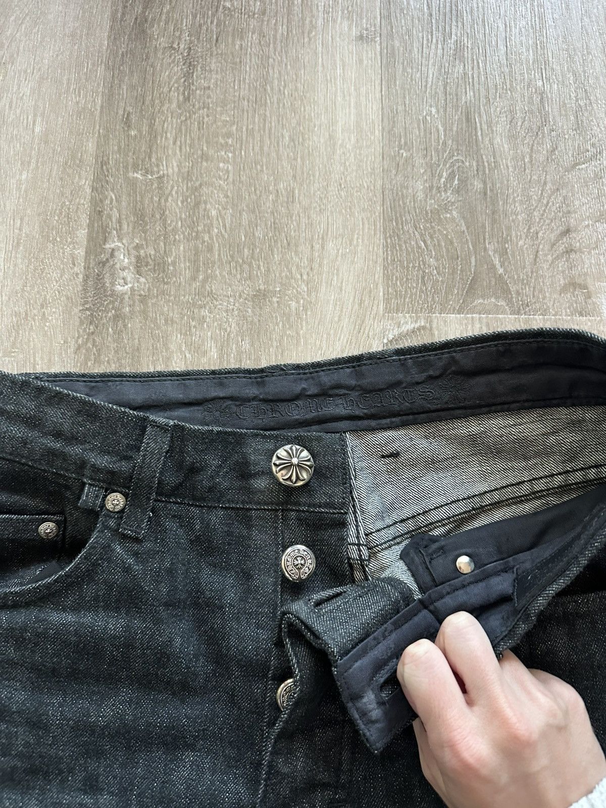 Chrome Hearts CHROME HEARTS Star Dark Wash Denim Jeans Size US 29 - 4 Thumbnail