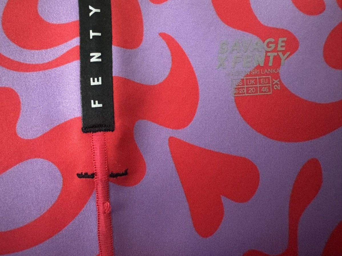 Fenty SavageXFenty by Rihanna Leggings Heart Print Love Design 2X Size 40" / US 18 - 3 Thumbnail