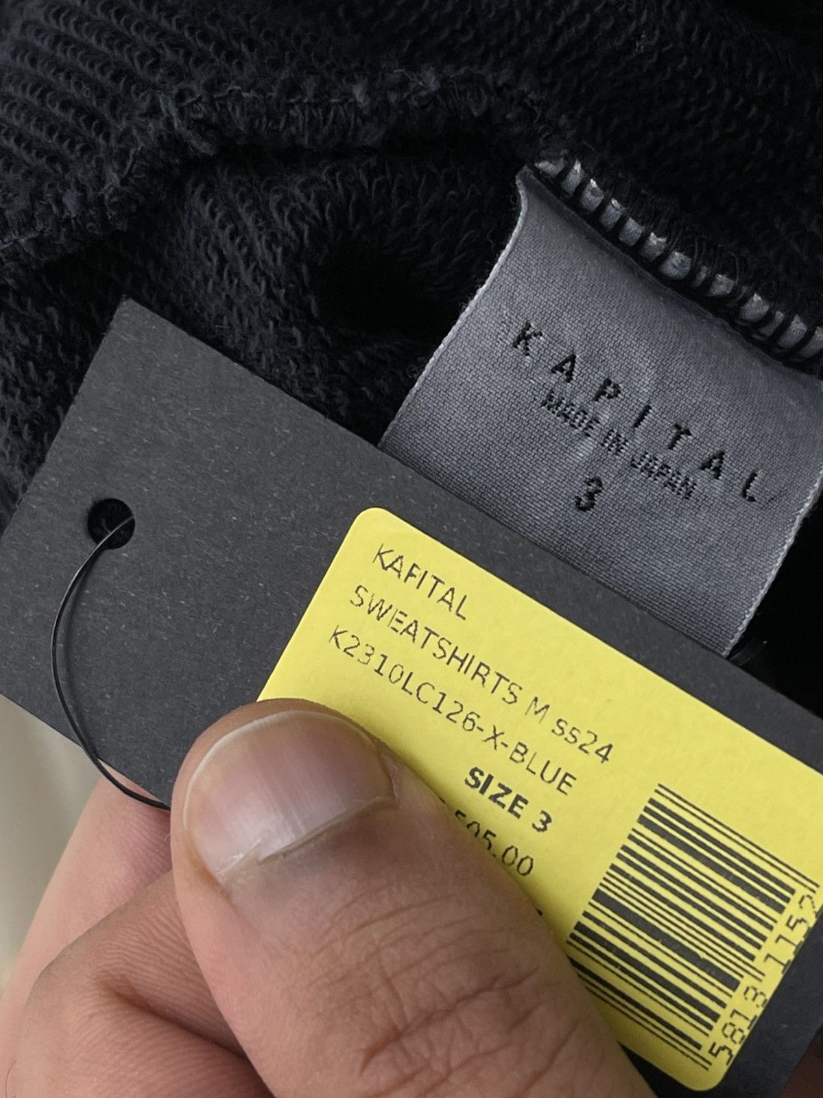 Kapital Kapital 2023 8-Pockets Black Washed Utility Sweater Size US L / EU 52-54 / 3 - 19 Thumbnail