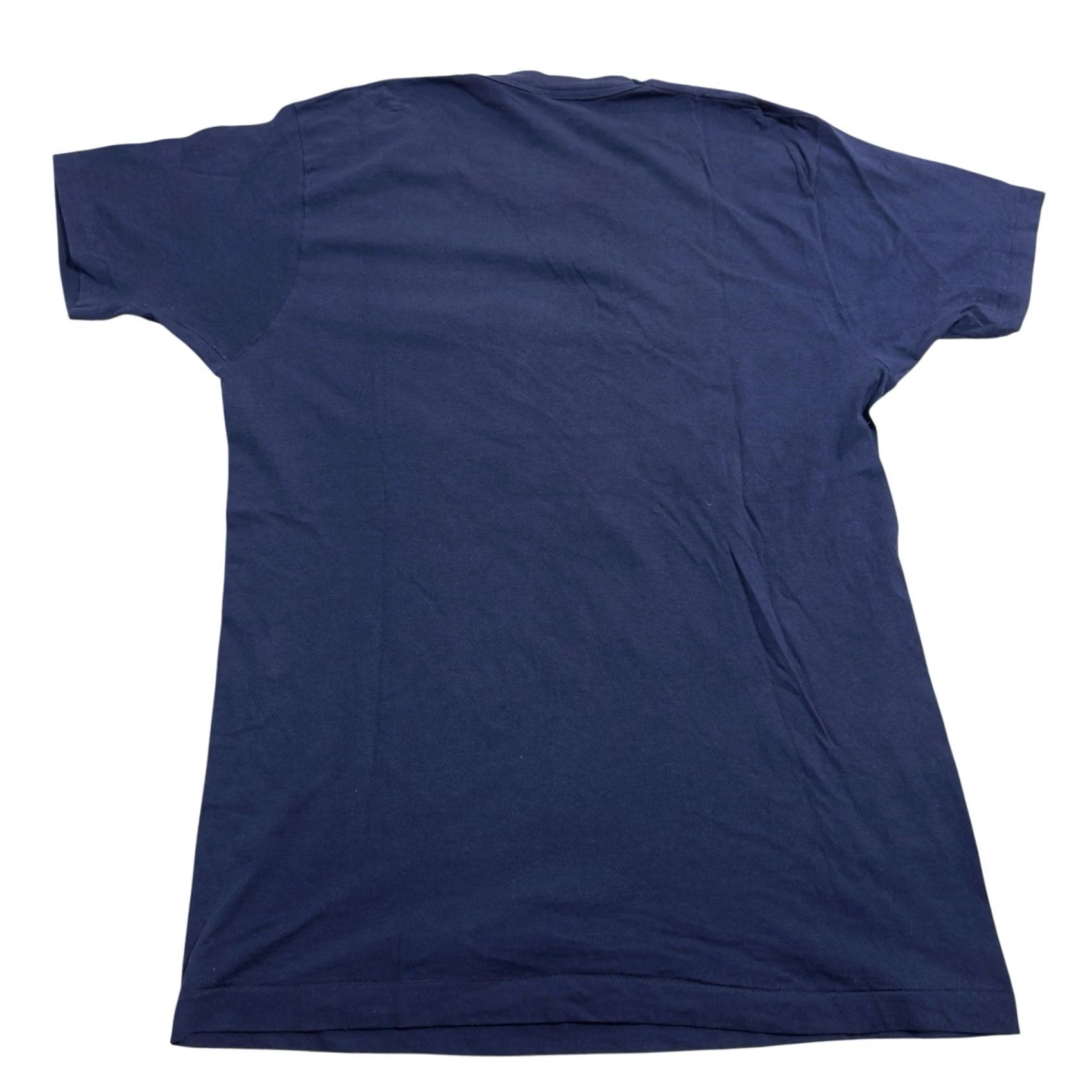 Hanes VINTAGE Hanes T-Shirt Shirt Navy 70s 80s Faded Blue Selvedge Pocket Short Sleeve Crew Neck Size L Mens Size US L / EU 52-54 / 3 - 2 Thumbnail