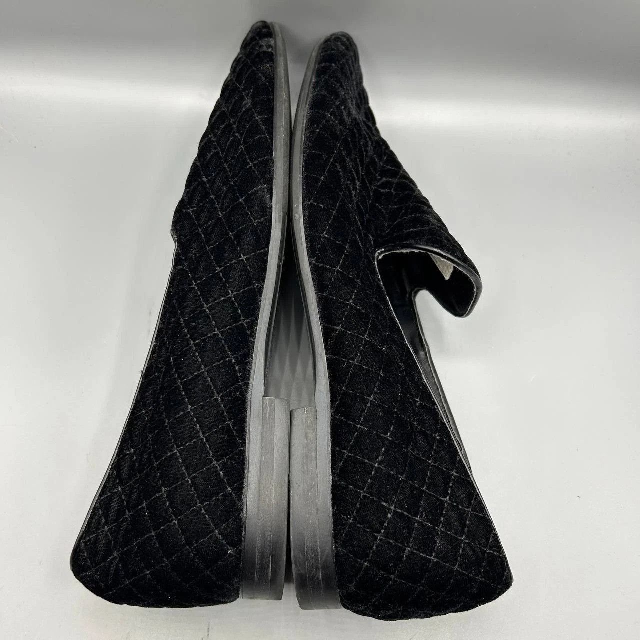 Giorgio Brutini Giorgio Brutini Quilted Velvet Loafers Smoking 176271 10.5M Size US 10.5 / EU 43-44 - 6 Thumbnail
