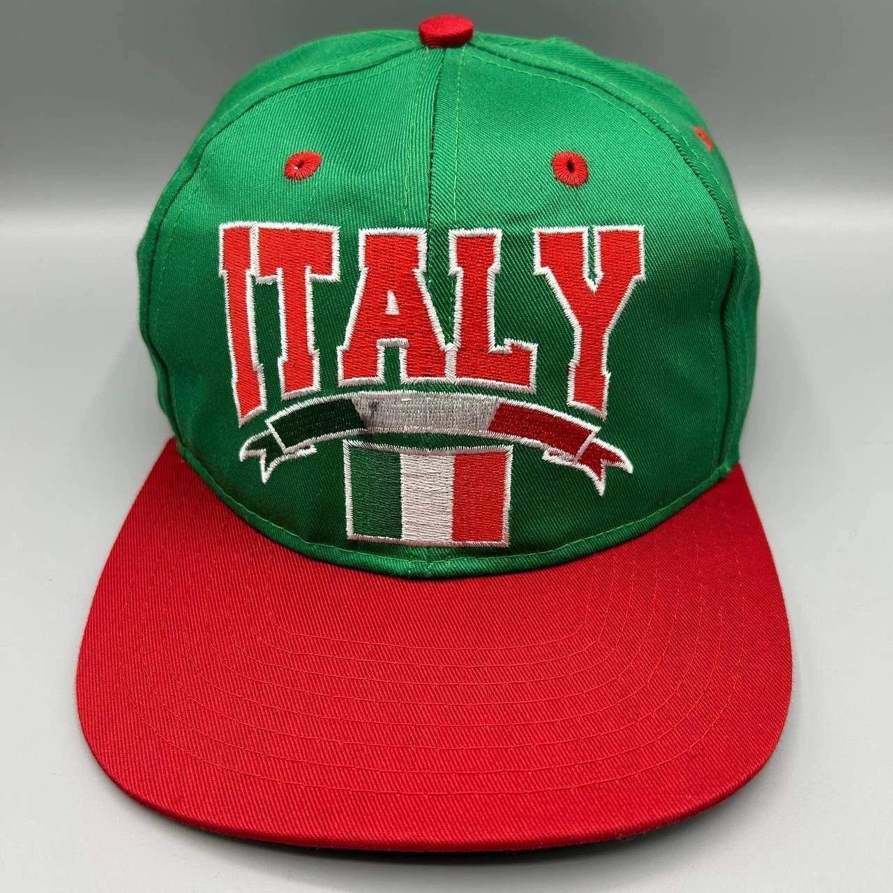 Other Vintage Italy Flag Hat Men Embroidered Eclipse Snap Back Size ONE SIZE - 1 Thumbnail