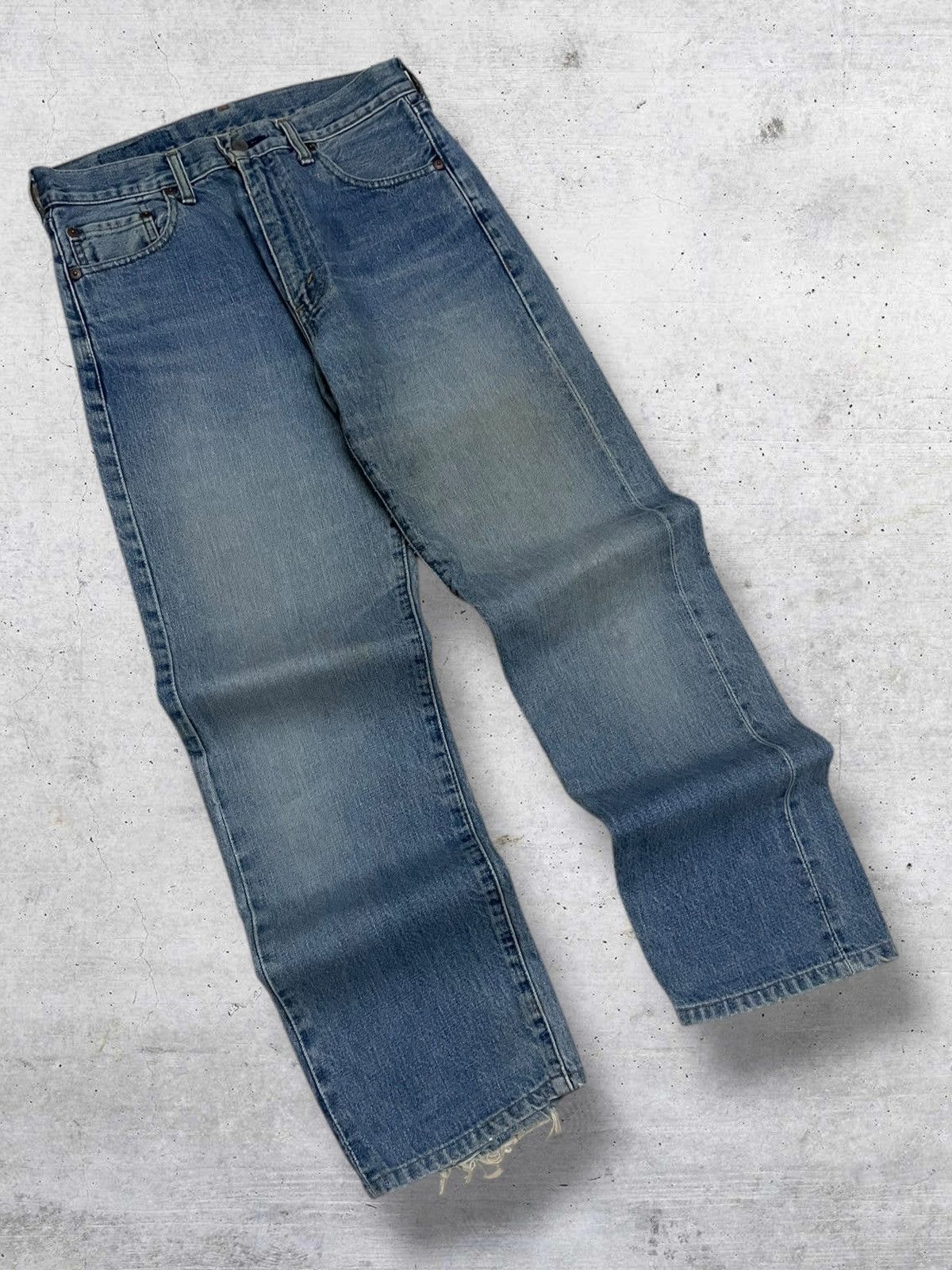 Levi's Vintage Clothing VINTAGE 502 LEVIS 1990S OG DESIGNER DISTRESSED RUGGED DENIM Size US 30 / EU 46 - 2 Thumbnail