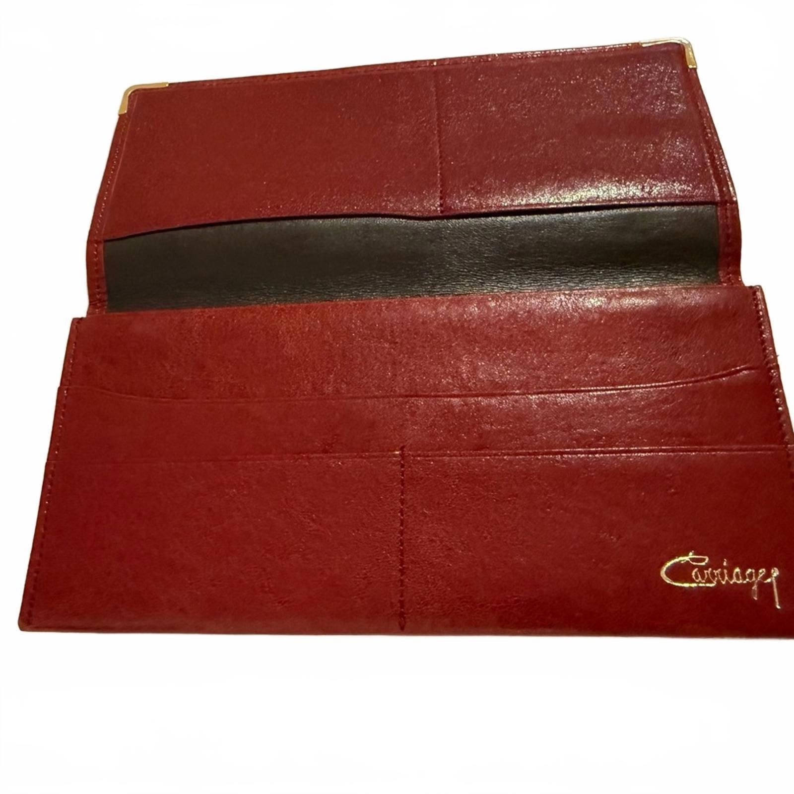 Other Carriage 1978 Red Leather Wallet Size ONE SIZE - 2 Thumbnail
