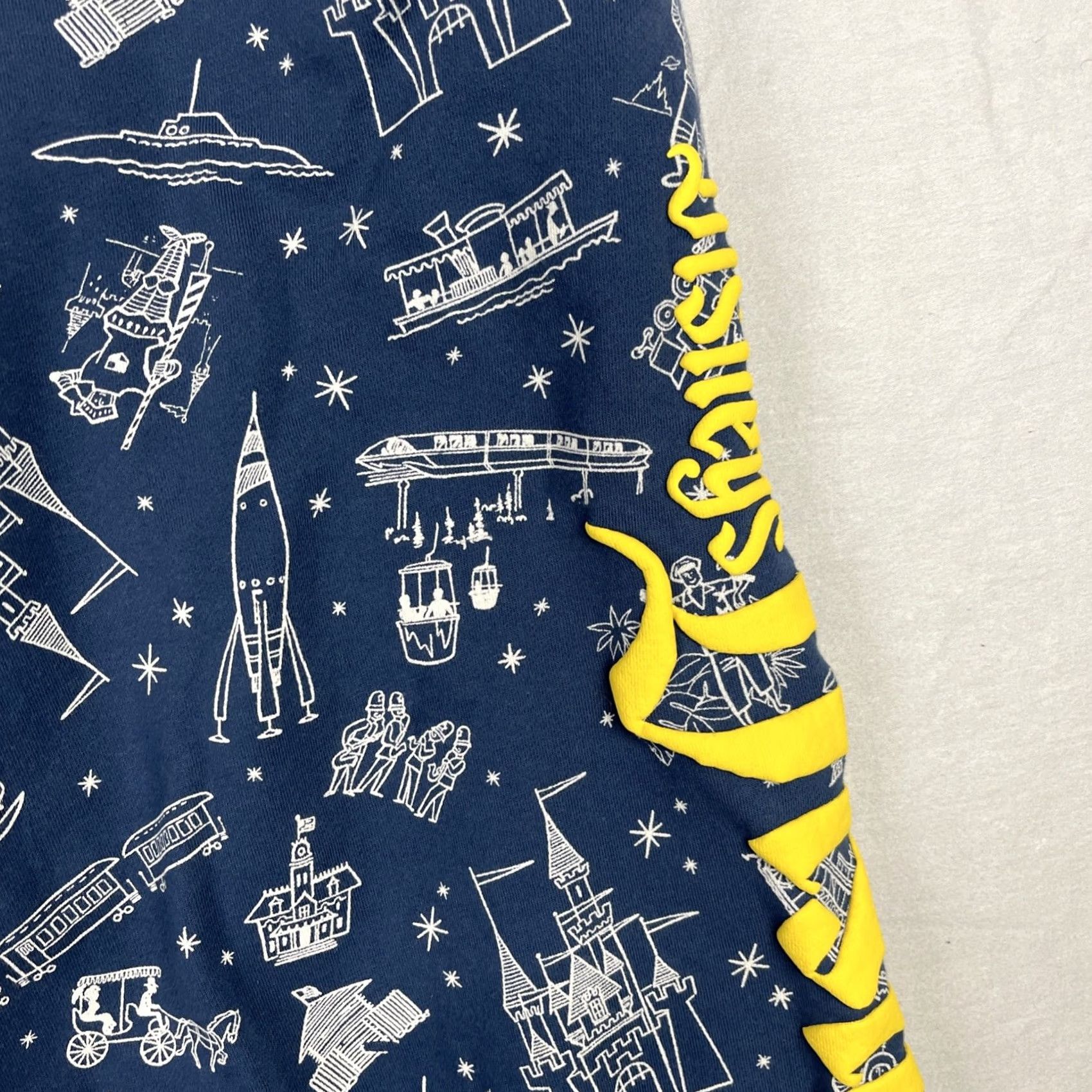 Disney Disney Sweatpants Mens 3XL Blue Mickey Mouse Tapered Pants Disneyland Resort Sweatpants Size US 39 - 4 Thumbnail