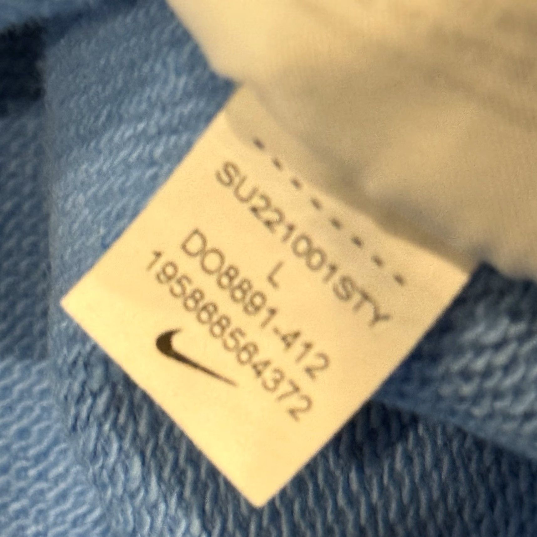 Nike Nike Sportswear Sweatshirt Crew Mens Large French Terry Blue DO8891-412 Retro Logo Size US L / EU 52-54 / 3 - 5 Thumbnail