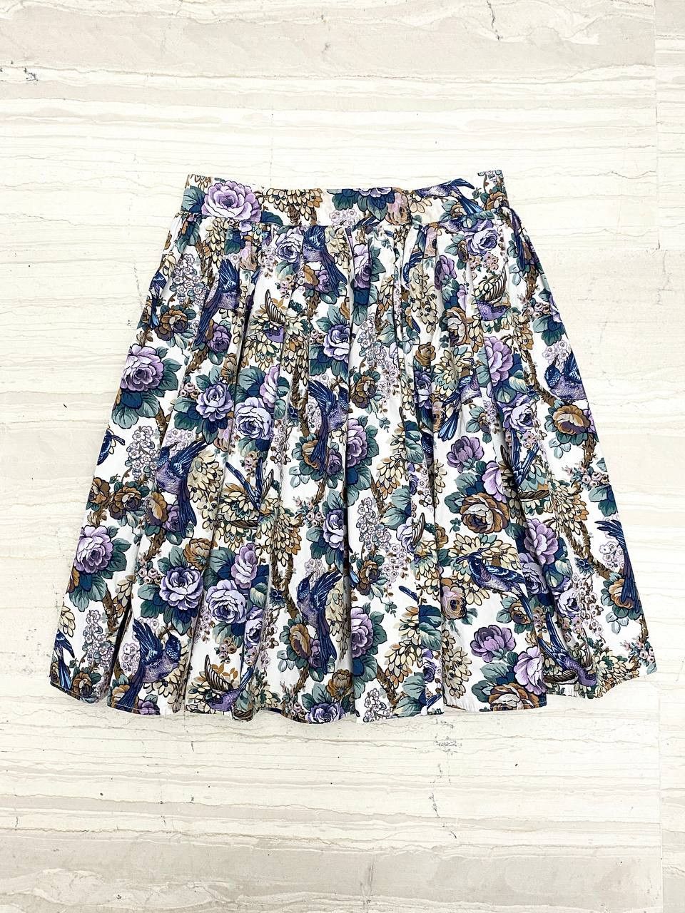 Miu Miu Miu Miu x Prada Floral Bird Art Abstract Print Mini Skirt Size 26" / US 2 / IT 38 - 6 Thumbnail