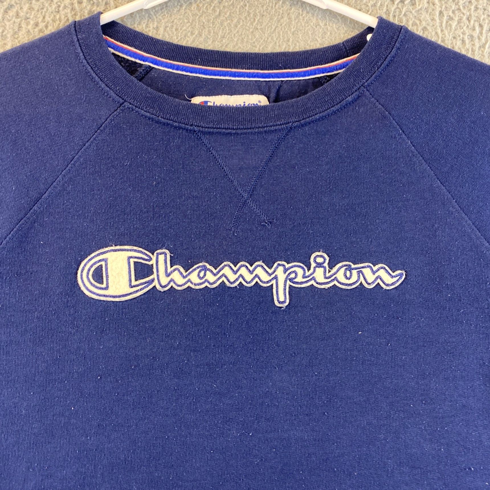Champion Champion Crewneck Sweatshirt Sweater Women’s Size M Dark Blue /82-71 Size M / US 6-8 / IT 42-44 - 3 Thumbnail