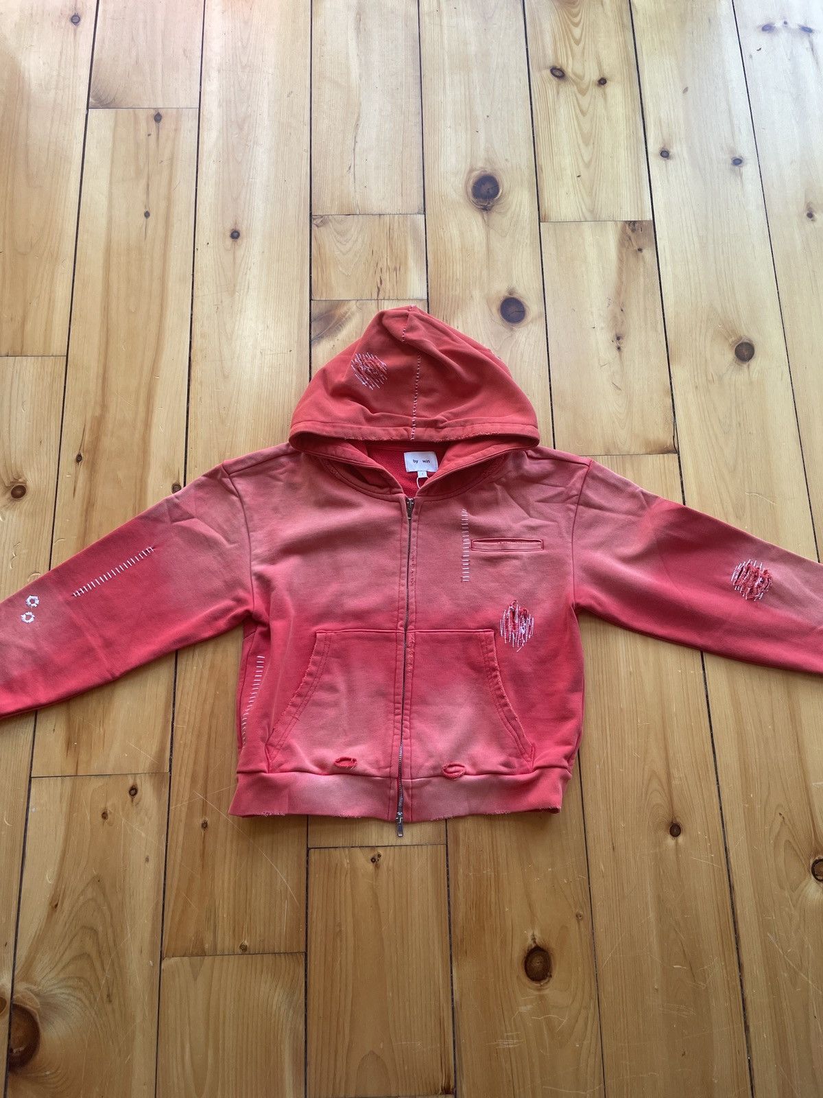Other BYWIN CRIMSON “HOLLOW” HOODIE Size US S / EU 44-46 / 1 - 2 Thumbnail
