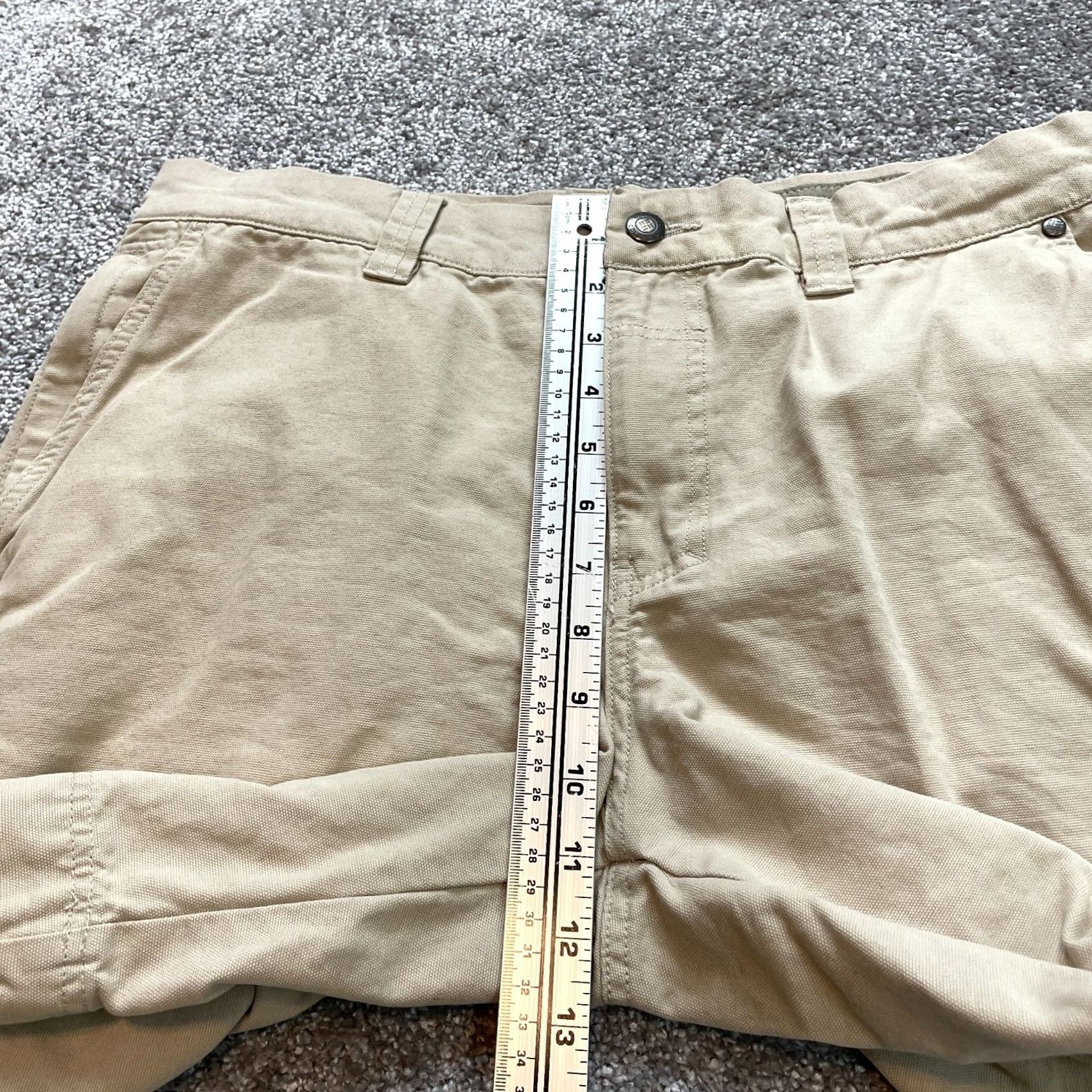 Vintage Columbia Shorts Mens 38 Beige Pockets Athletic Outdoor Hiking 9" Inseam | Cotton Polyester | Regular Fit Size US 38 / EU 54 - 4 Thumbnail