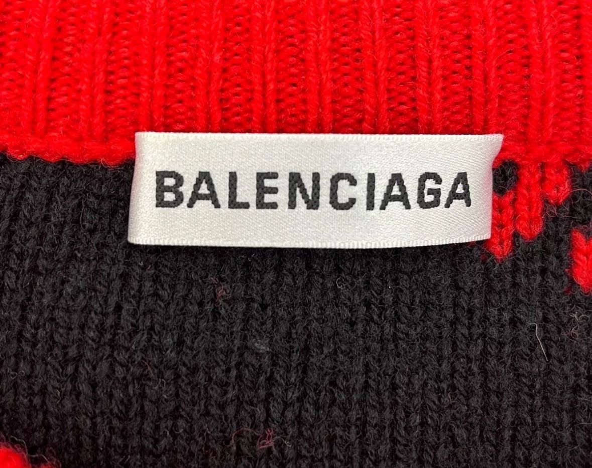 Balenciaga Balenciaga Red Bullet Long Sleeve Sweater 2412-Nextarrow Size US XS / EU 42 / 0 - 6 Thumbnail