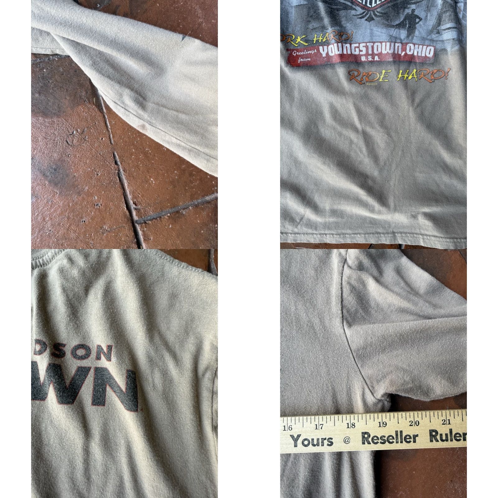 Harley Davidson VINTAGE Harley-Davidson Legendary Motorcycles Long Sleeve T-Shirt Mens Medium Beige 2000s Size US M / EU 48-50 / 2 - 9 Thumbnail