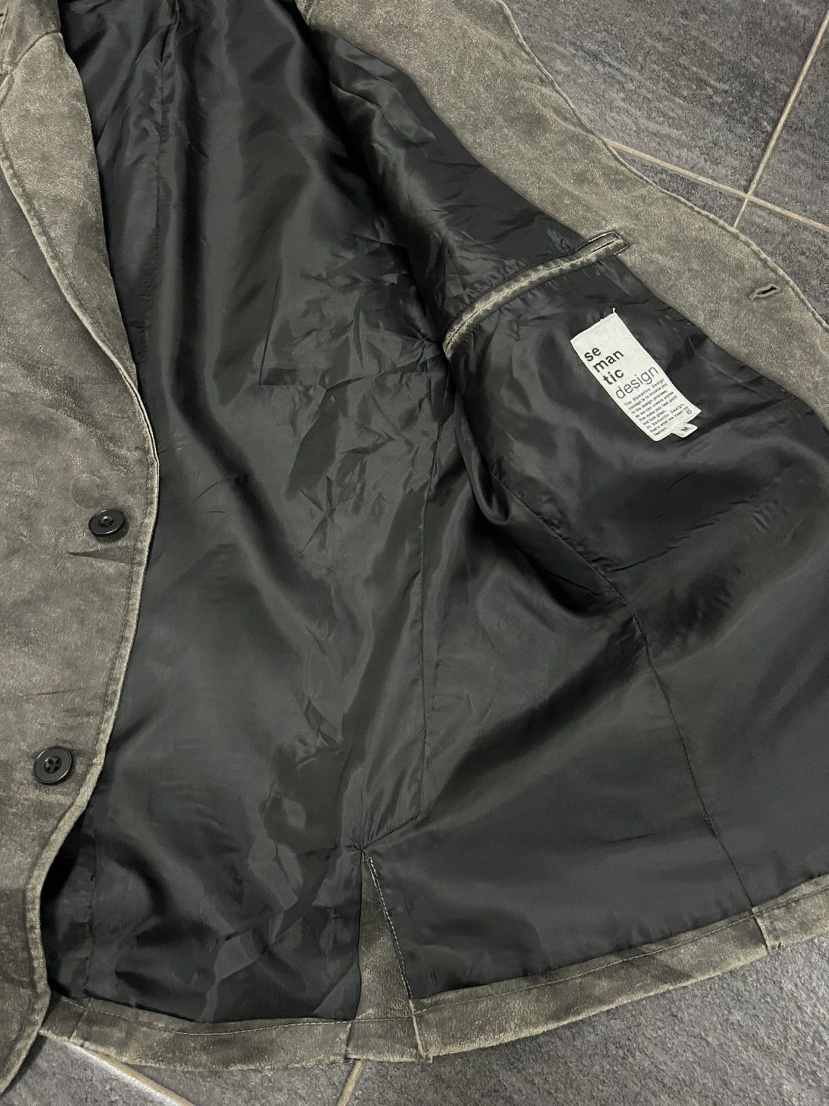 semanticdesign Vintage Y2K Semantic Design Leather Suede Jacket Size US M / EU 48-50 / 2 - 9 Thumbnail