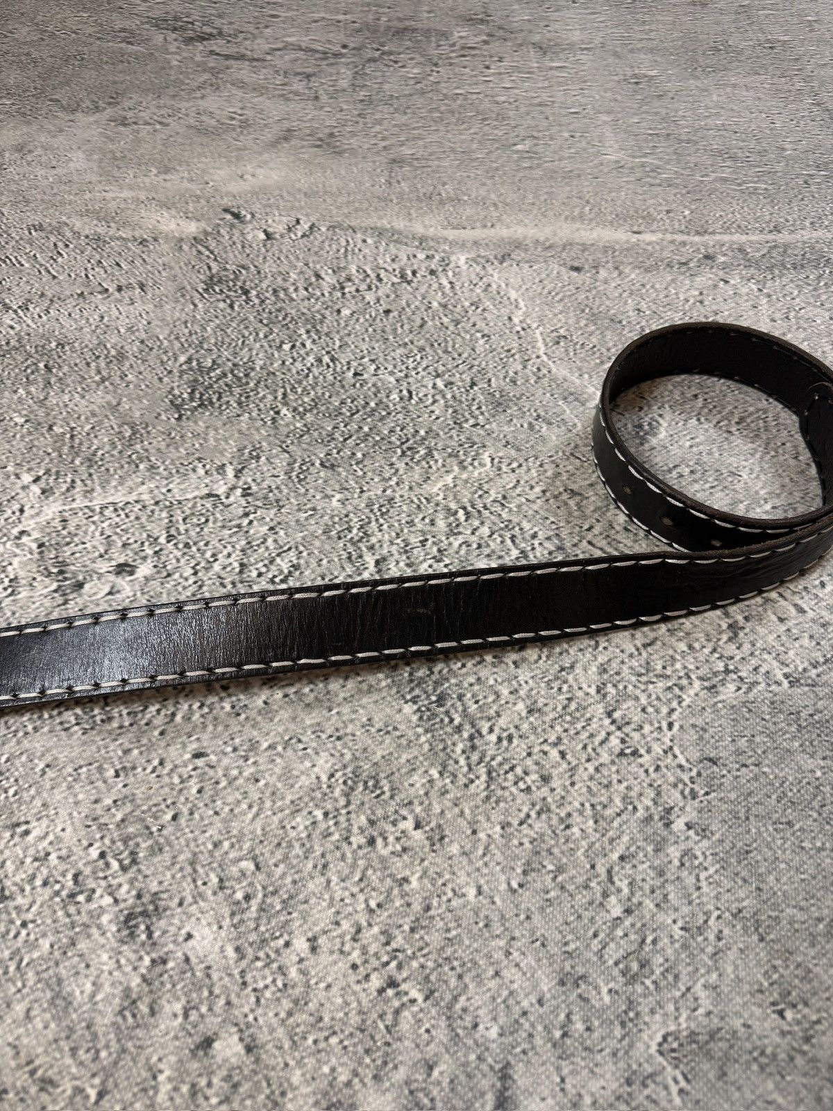 True Religion True Religion belt leather black Y2K thick stitching Size ONE SIZE - 3 Thumbnail