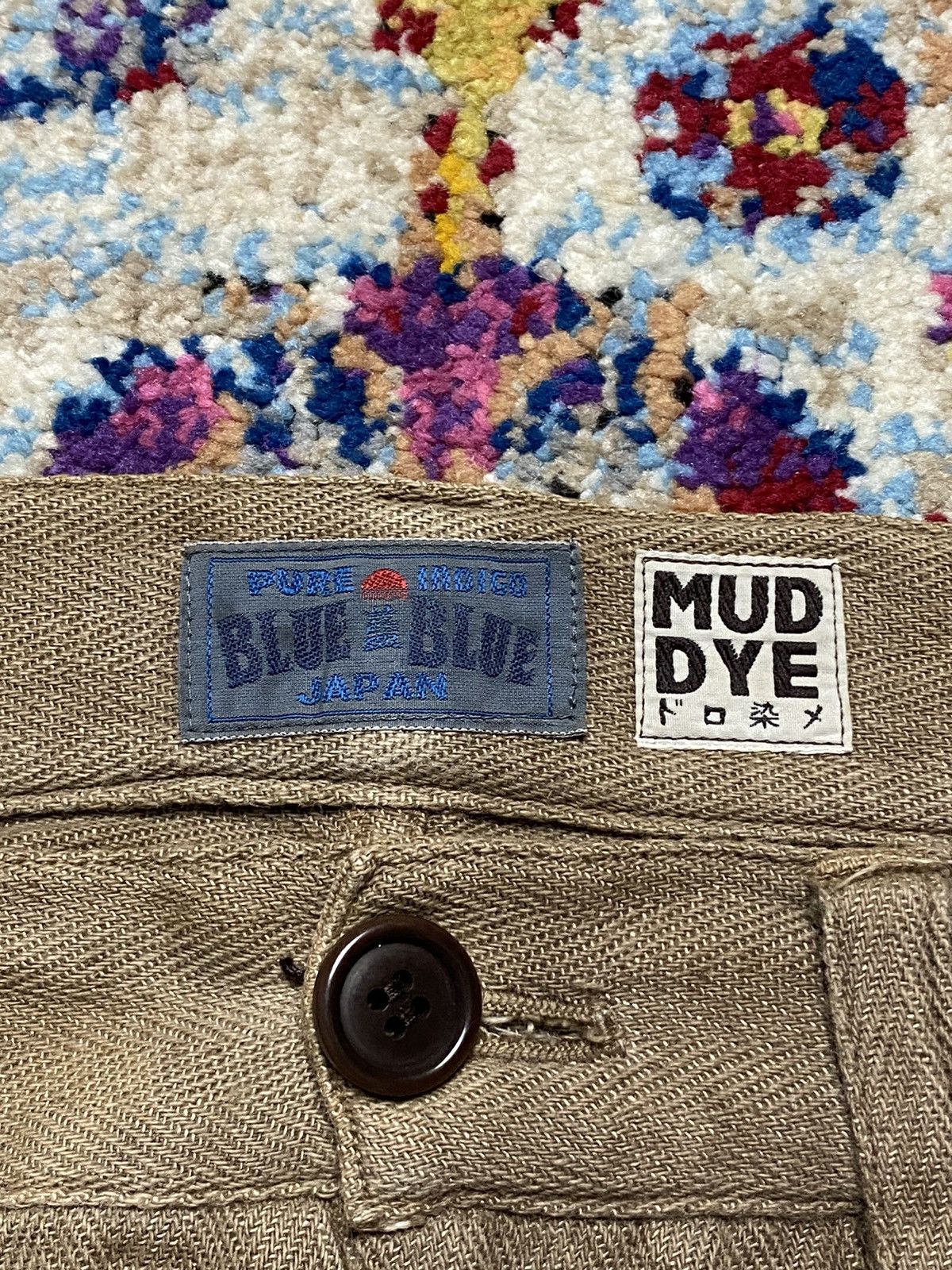 Blue Blue Japan 90s Blue Blue Japan Pure Indigo Mud Wash Trouser Pants Size US 33 - 5 Thumbnail