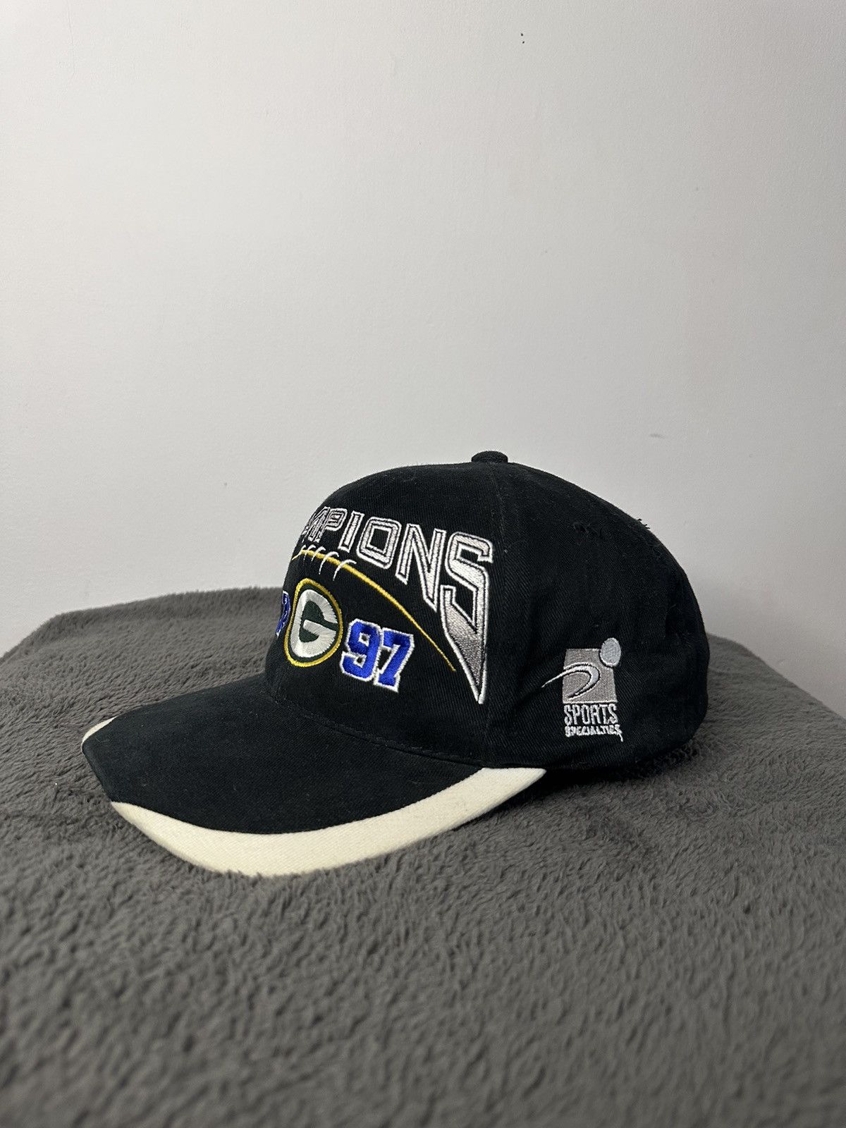 NFL × Sports Specialties × Vintage Vintage NFL Pro Line Green Bay Packers 97s NFC Champions Cap Size ONE SIZE - 4 Thumbnail