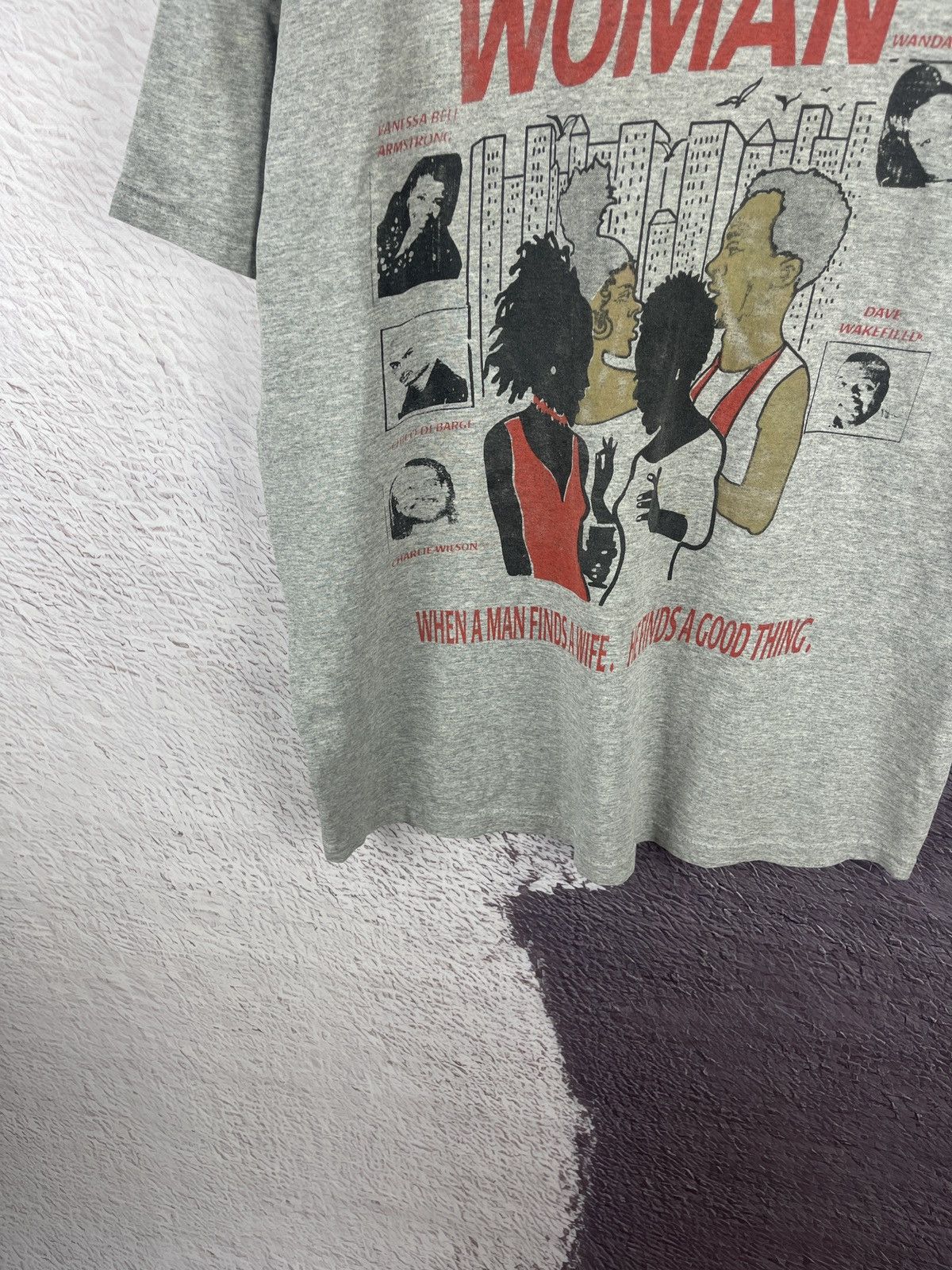 Fruit Of The Loom FOTL Vintage y2k man finds a wife he finds a good thing tee Size US XL / EU 56 / 4 - 3 Thumbnail