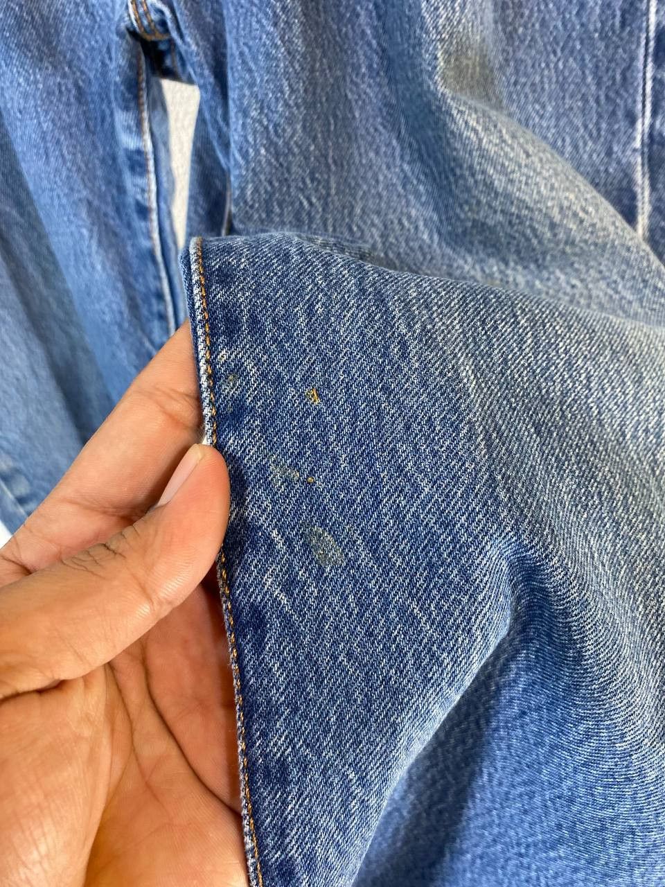 Levi's levis 501 lightwash denim nice design Size US 41 - 9 Thumbnail