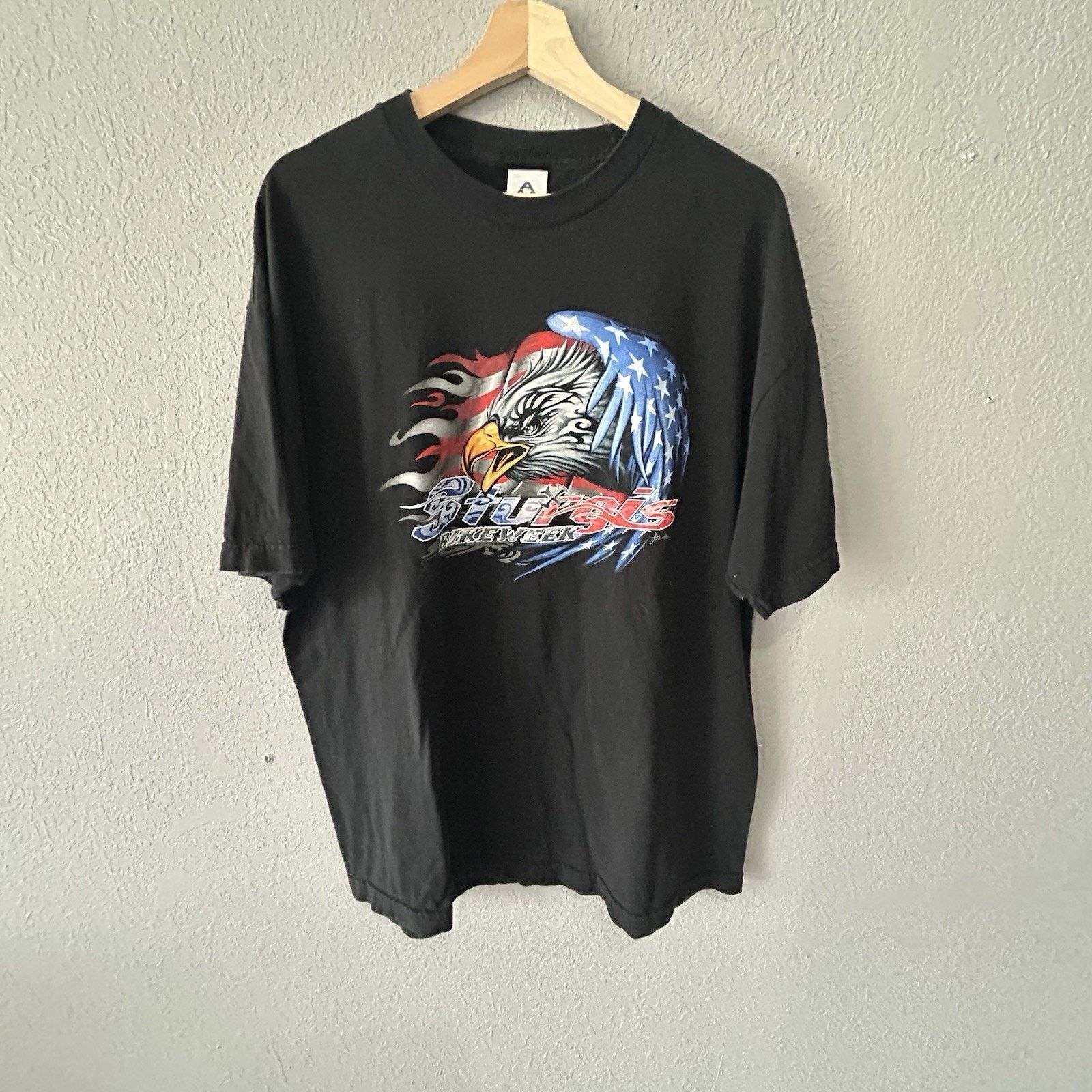 Vintage Vintage Sturgis Bike Week Tshirt Men’s XL Eagle Motorcycle Size US XL / EU 56 / 4 - 1 Thumbnail