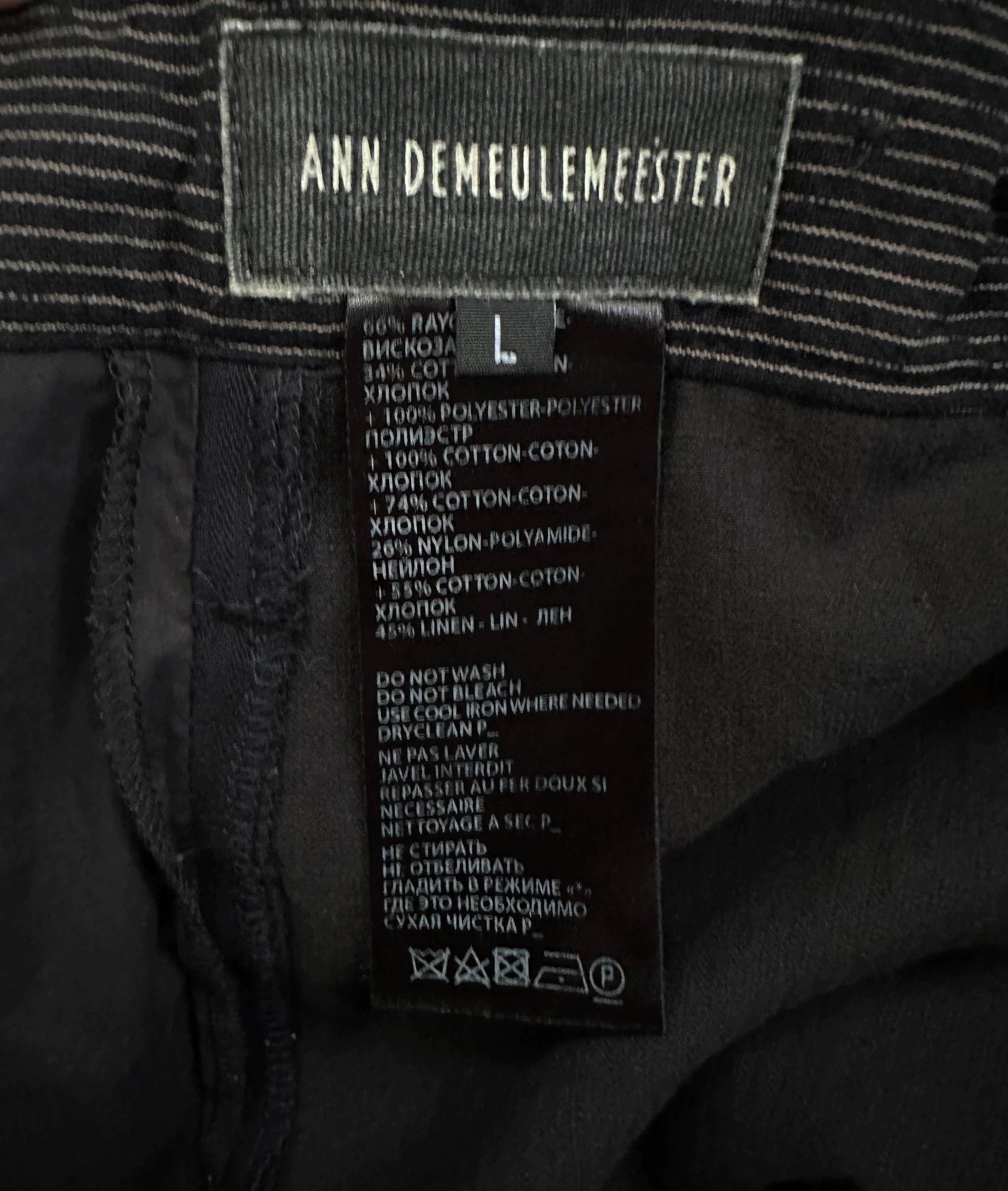 Ann Demeulemeester Ann Demeulemeester Multi-Material Patchwork Trousers Size US 38 / EU 54 - 6 Thumbnail