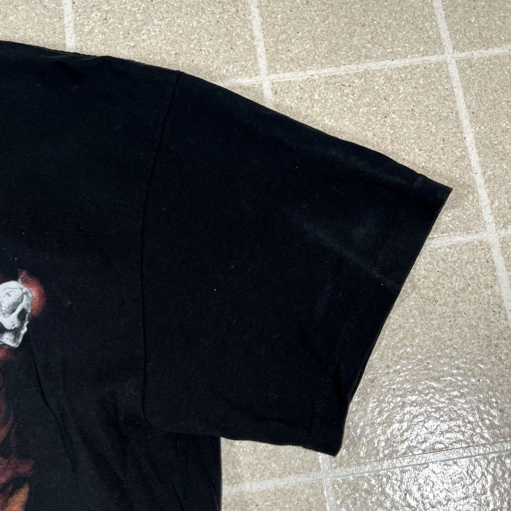 Vintage VINTAGE Green Source Shirt Mens XL Black Grunge Graphic Grim Reaper Y2K Tee Size US XL / EU 56 / 4 - 6 Thumbnail