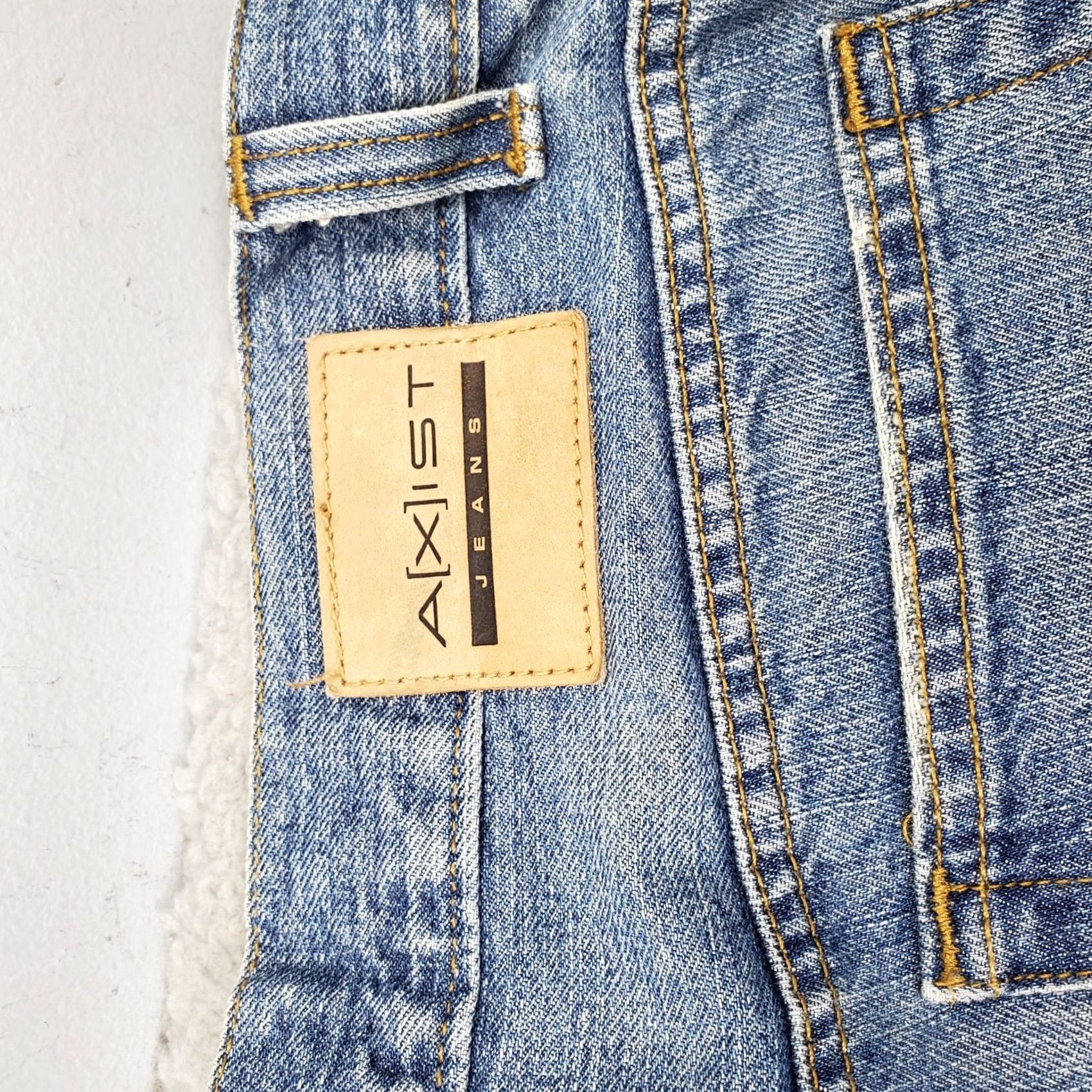 Denime Axist Jeans Mens 34x34 Blue Denim Regular Fit 5-Pocket Straight Leg Size US 34 / EU 50 - 6 Thumbnail