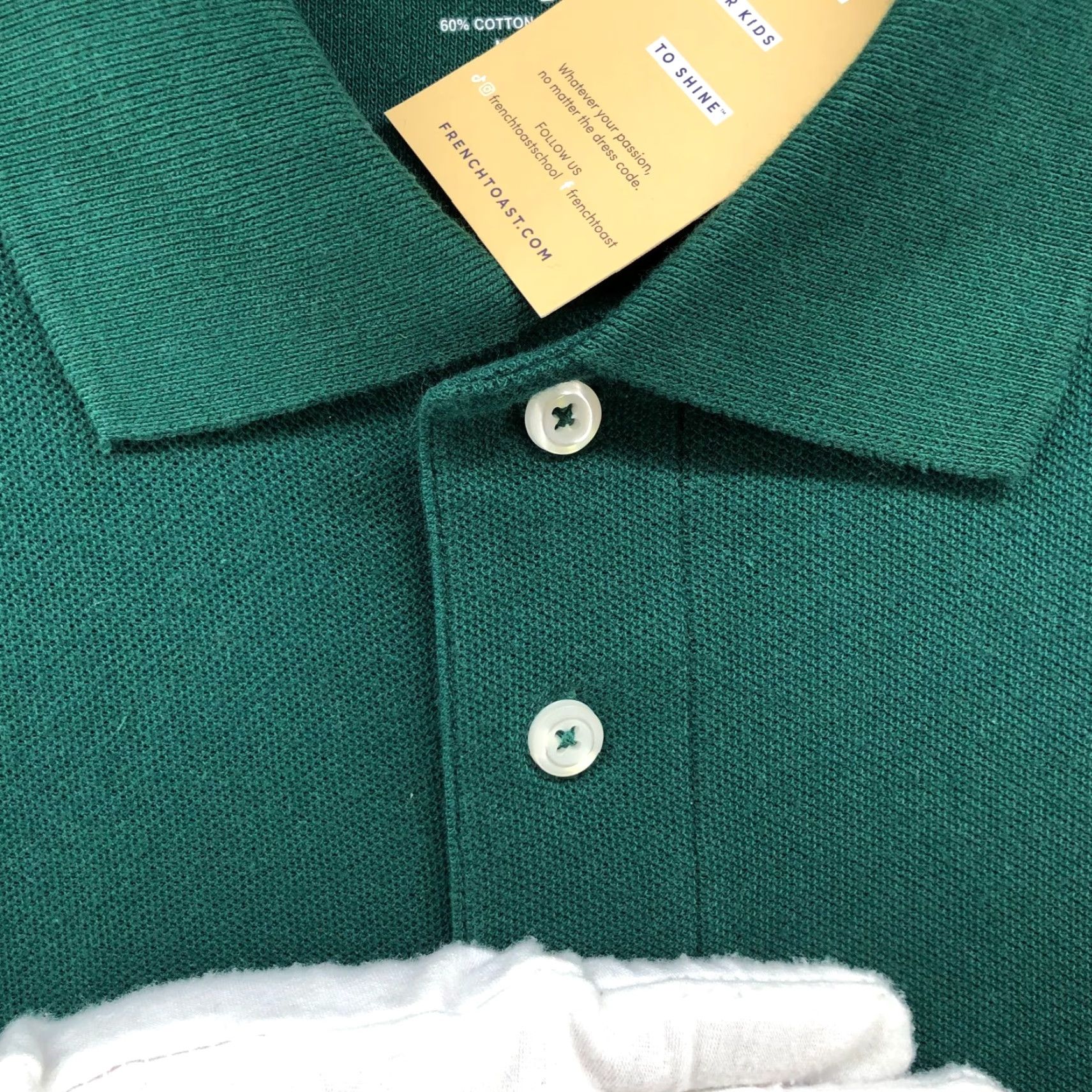 Vintage VINTAGE French Toast Polo Shirt Men L Hunter Green Short Sleeve Cotton Blend Casual Office Uniform Size US L / EU 52-54 / 3 - 6 Thumbnail