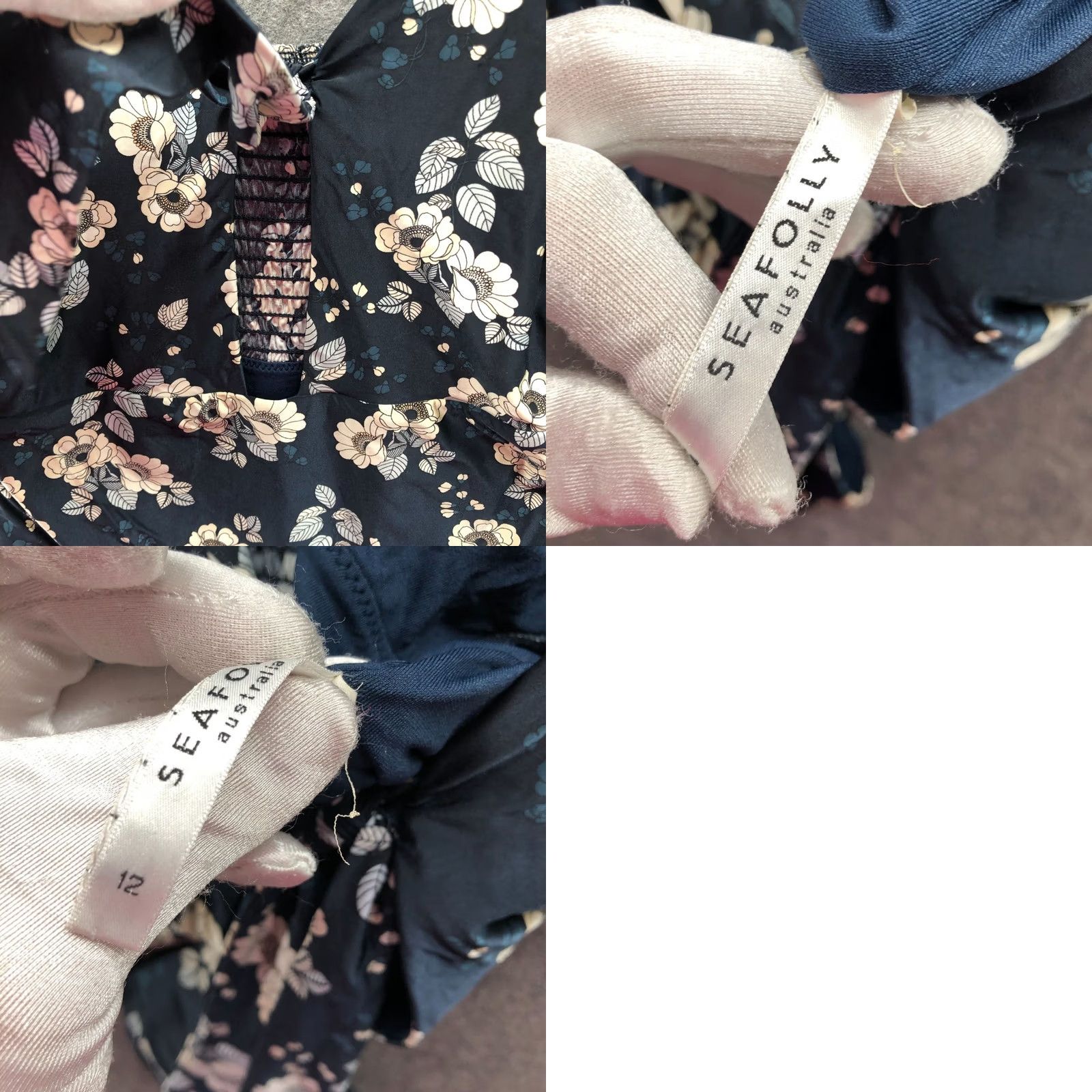 Vintage Seafolly Splendour One Piece Swimsuit Womens 12 Floral Teal Tie Beach Beachwear Women 12 Teal Size ONE SIZE - 8 Thumbnail