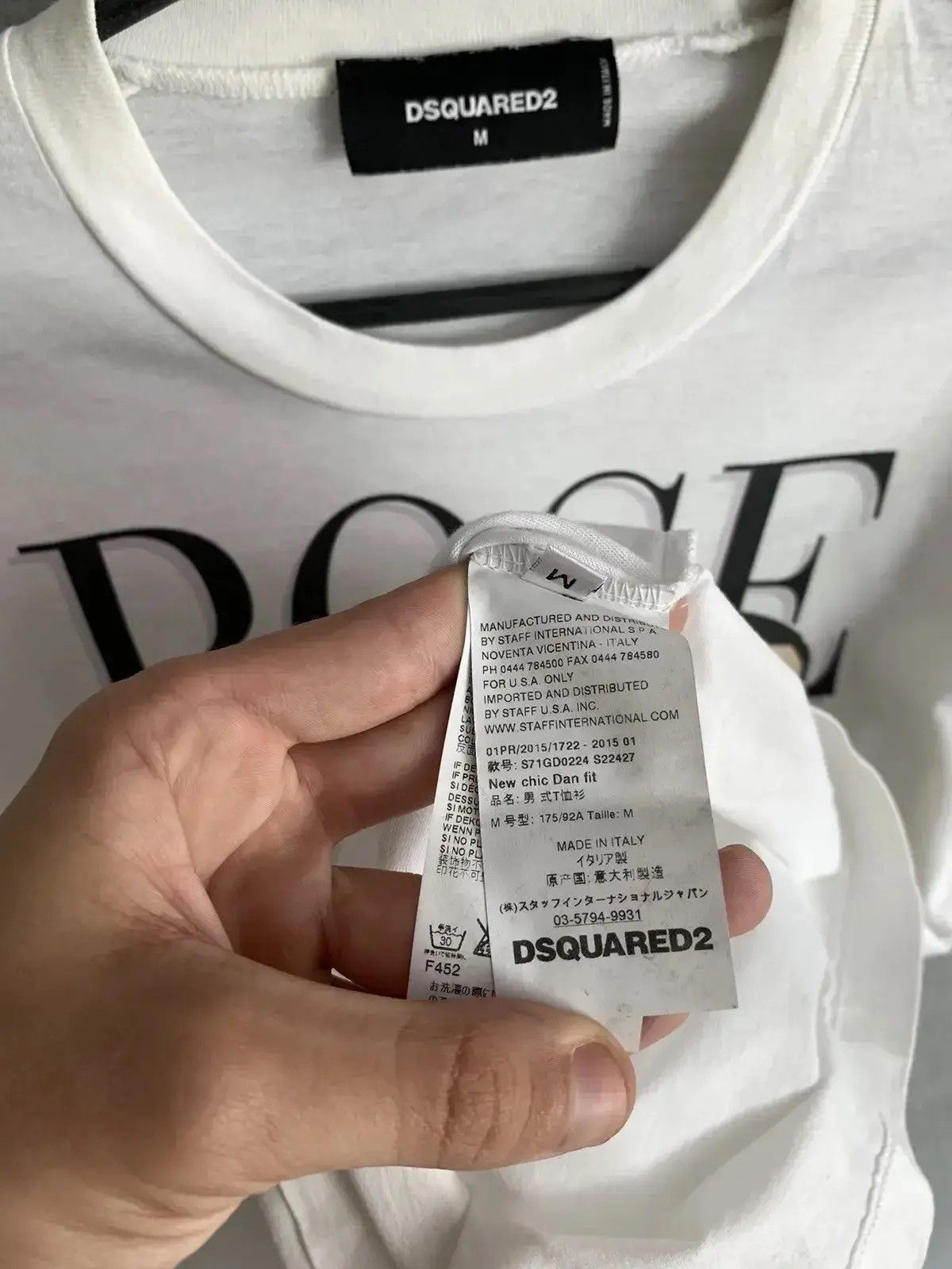 Dsquared2 Vintage Y2K Dsquared2 "POSE" T-Shirt dsquared2 white Size US M / EU 48-50 / 2 - 8 Thumbnail