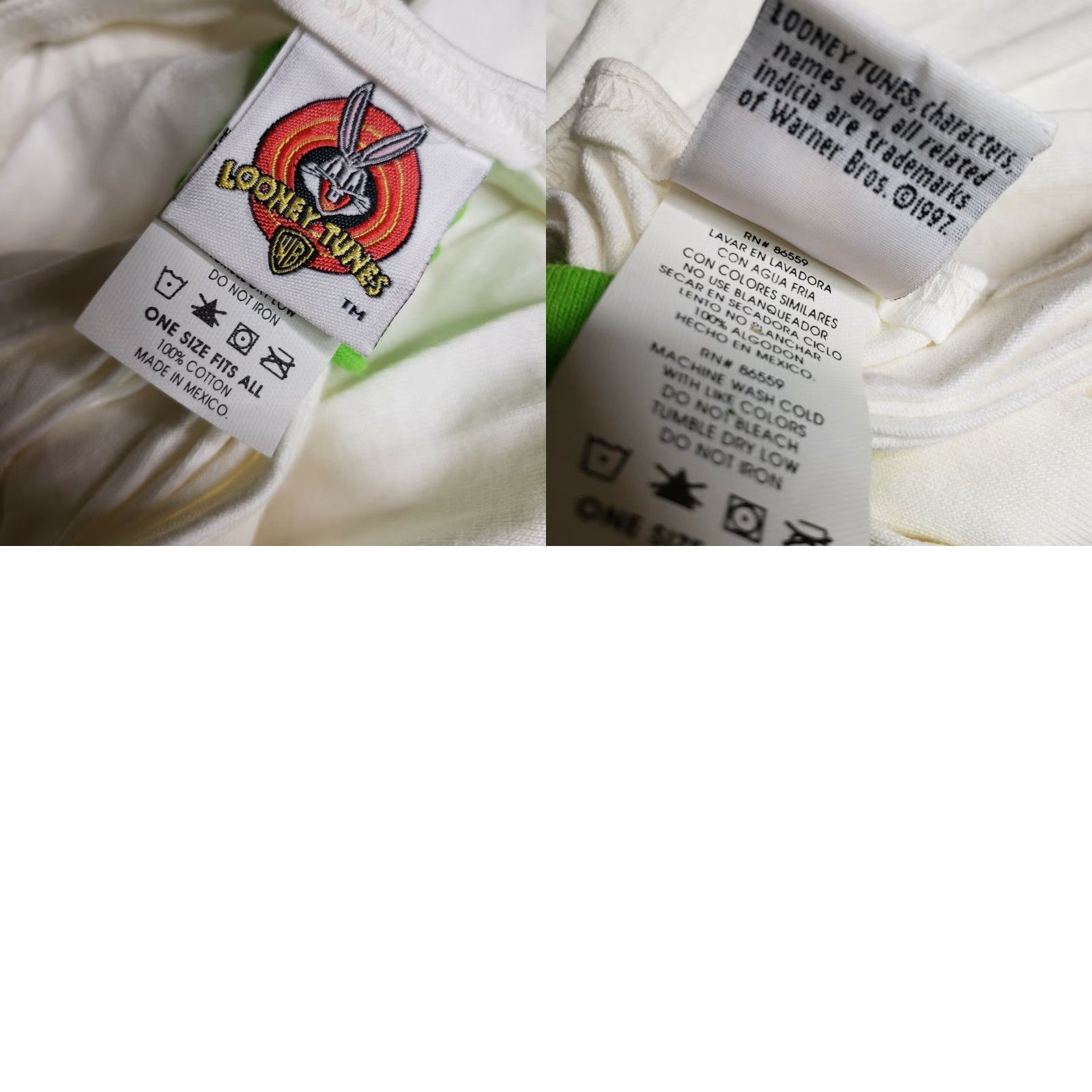 Vintage VINTAGE Tweety Bird Racerback Tank Top Looney Tunes One Size Reg Unisex Adult White 1990s Graphic Tee Shirt Size ONE SIZE - 8 Thumbnail