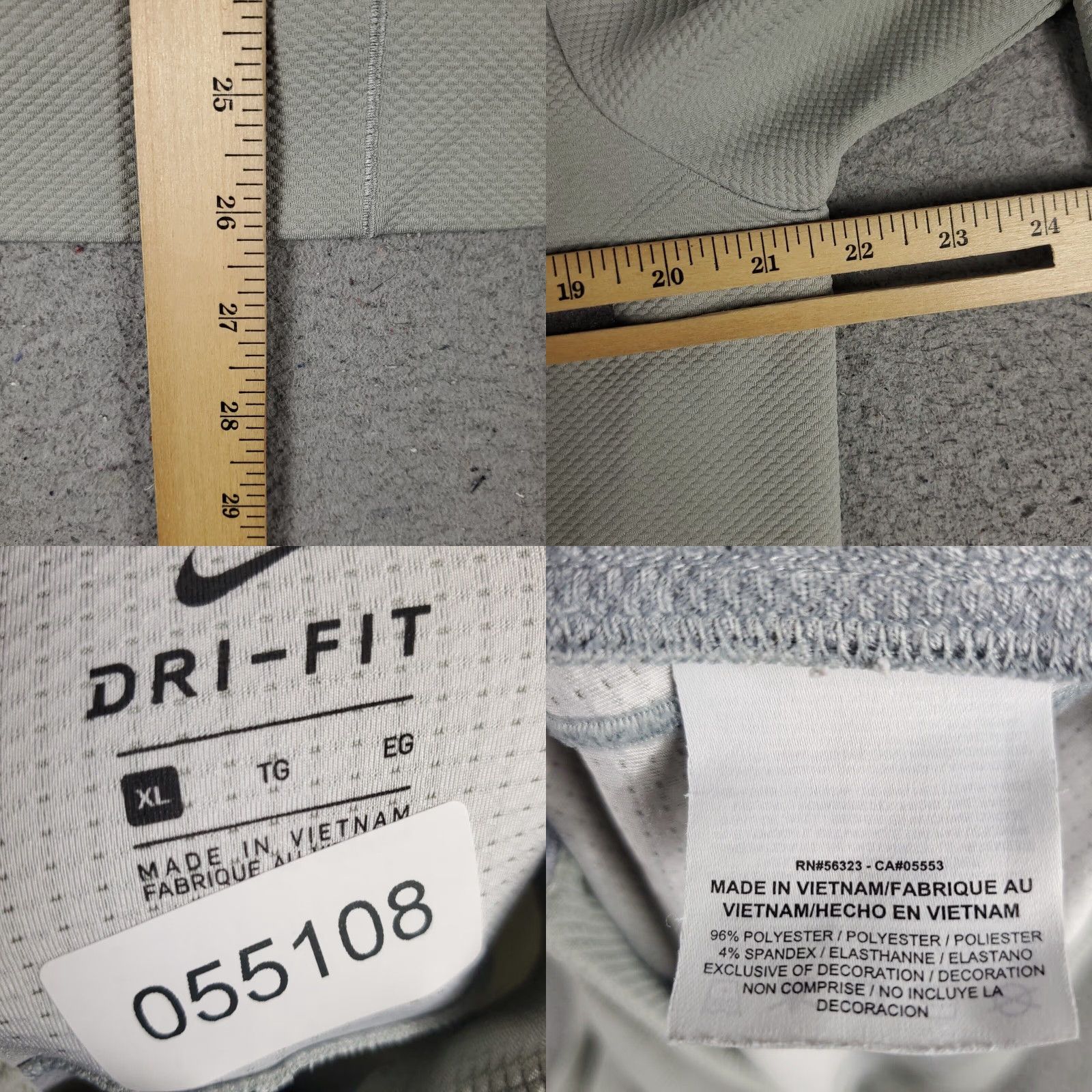 Nike Nike Track Jacket Womens XL Gray Full Zip Activewear Sports Size XL / US 12-14 / IT 48-50 - 8 Thumbnail