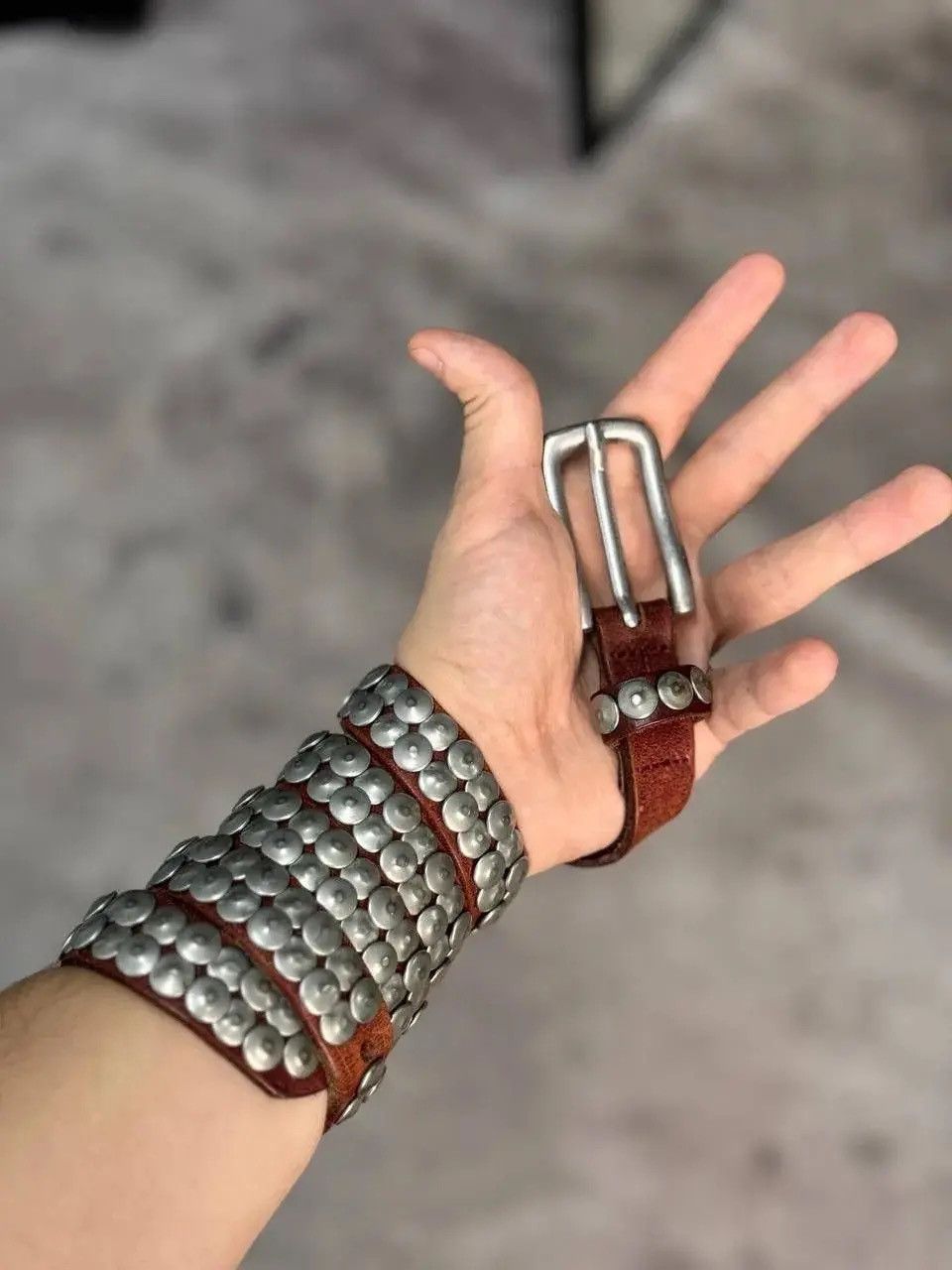 Hysteric Glamour × If Six Was Nine × Vintage VINTAGE PYTHON GOTHIC LEATHER BELT RICK OWENS STYLE Size ONE SIZE - 1 Thumbnail