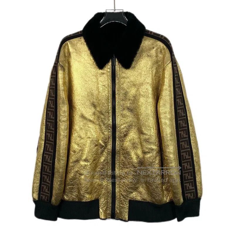 Fendi Fendi Logo Reversible Lapel Zip Jacket Outerwear. Size US S / EU 44-46 / 1 - 3 Thumbnail