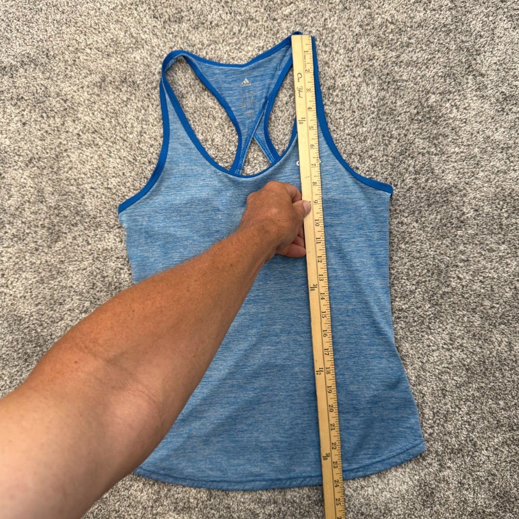Adidas Adidas Tank Top Womens XS Blue Climalite Racerback Athletic Workout Shirt Size XS / US 0-2 / IT 36-38 - 2 Thumbnail