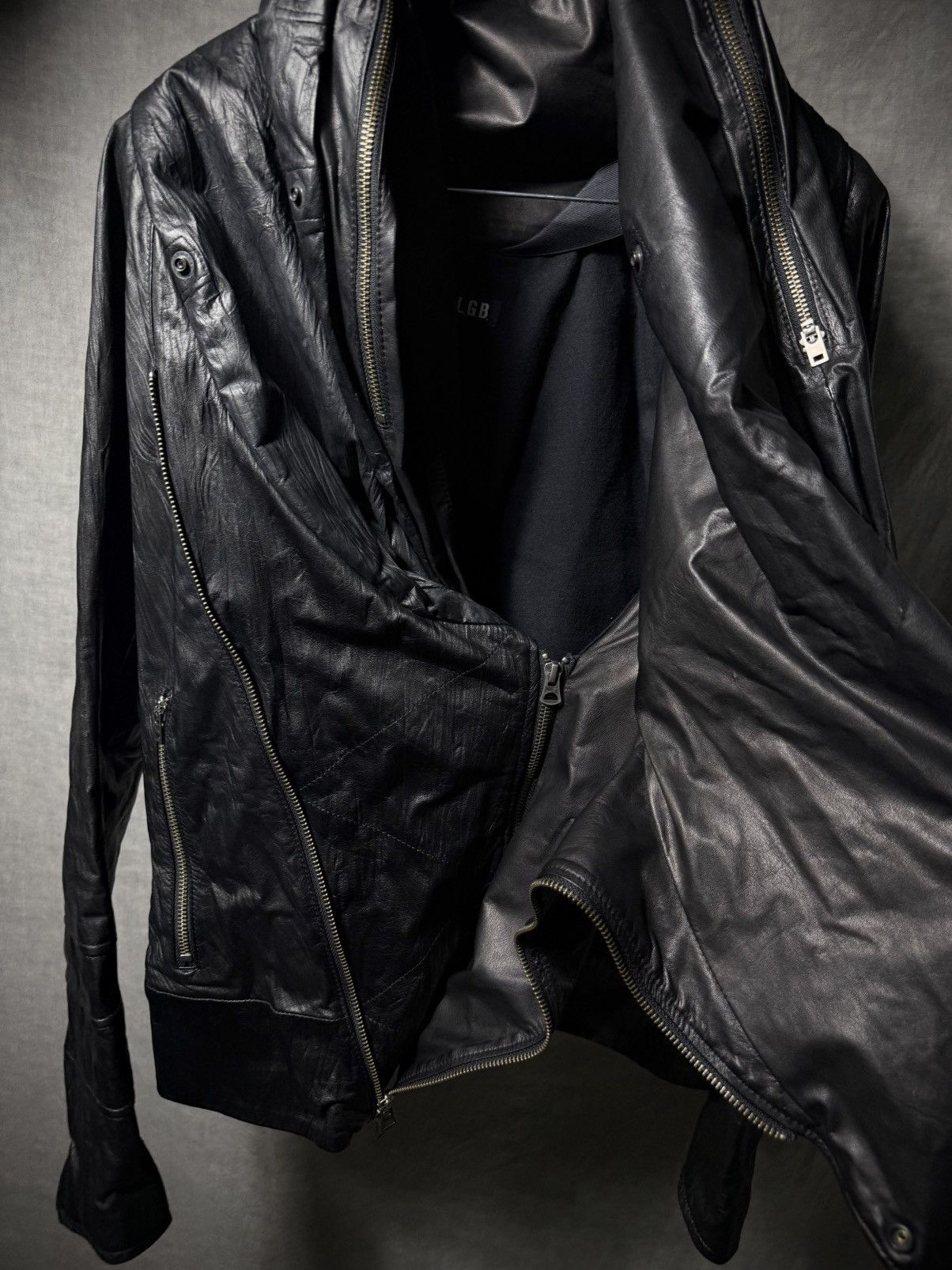 Le Grande Bleu (L.G.B.) LGB Bono-15 Leather Jacket Size US S / EU 44-46 / 1 - 7 Thumbnail