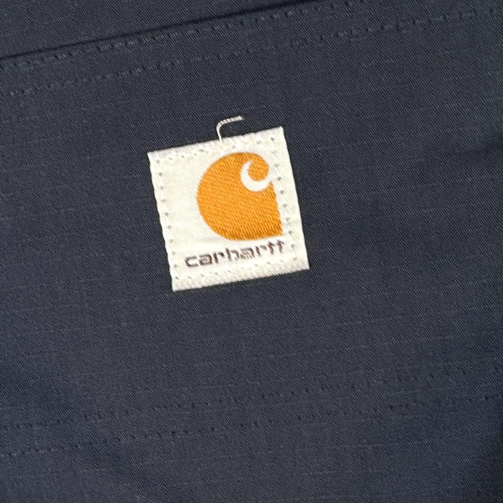 Carhartt Carhartt Pants Mens 29x28 Relaxed Fit Ripstop Cargo 2 Pair Navy Zip Pocket Workwear Cargo Pocket Logo Front Flat Front Size US 29 - 6 Thumbnail