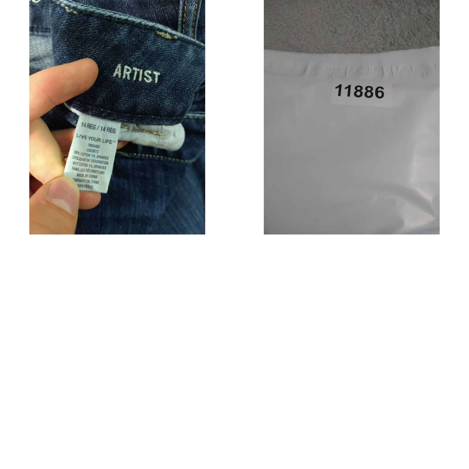 Vintage American Eagle Jeans Women 14 Blue Denim Artist Flare Dark Wash Mid Rise Boho Womens 14 Blue Denim Flared Jeans Size 36" / US 14 / IT 50 - 8 Thumbnail