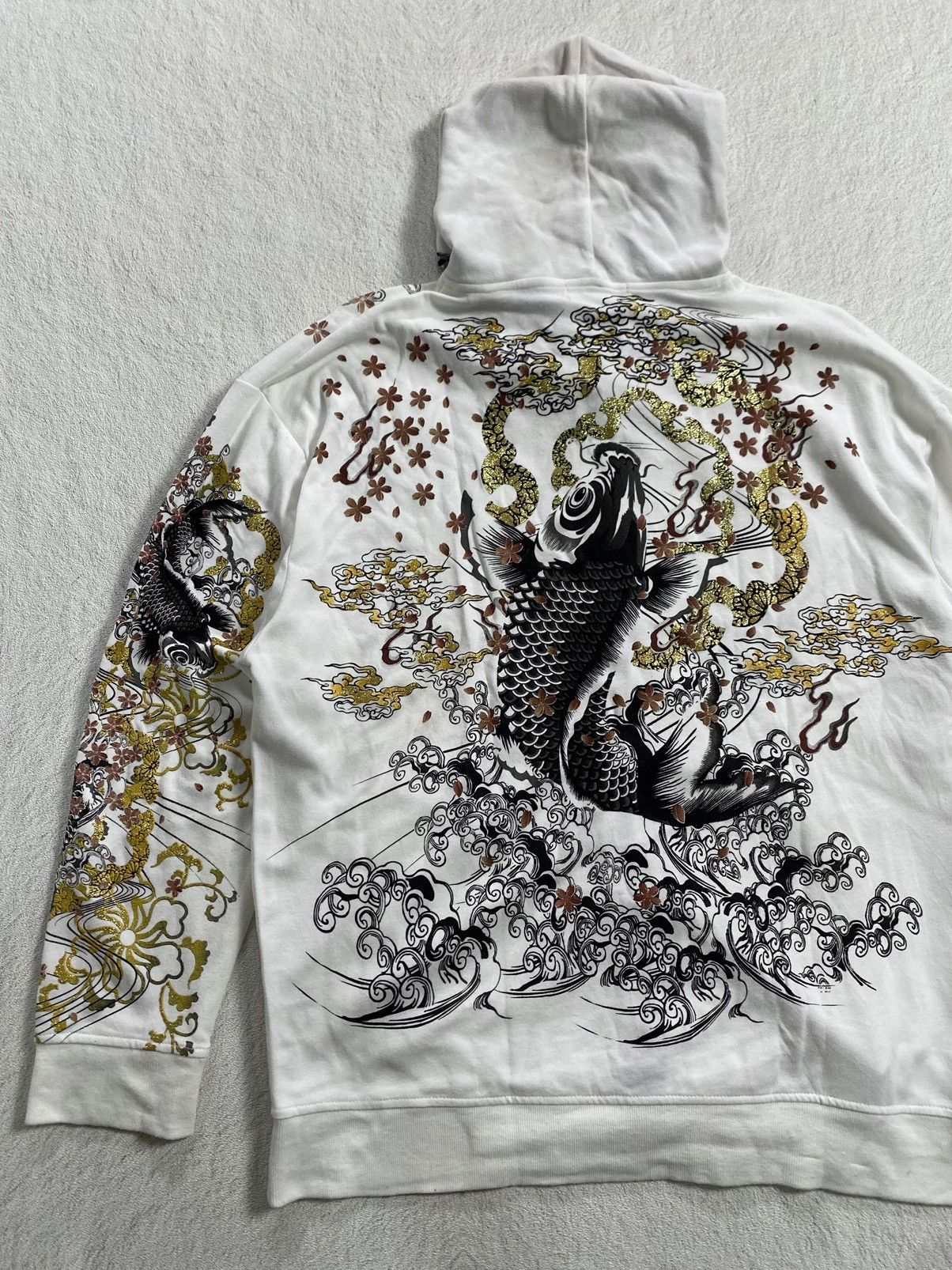 Japanese Brand Japanes B&T Club Koi Sukajan Hoodie Size US XL / EU 56 / 4 - 7 Thumbnail
