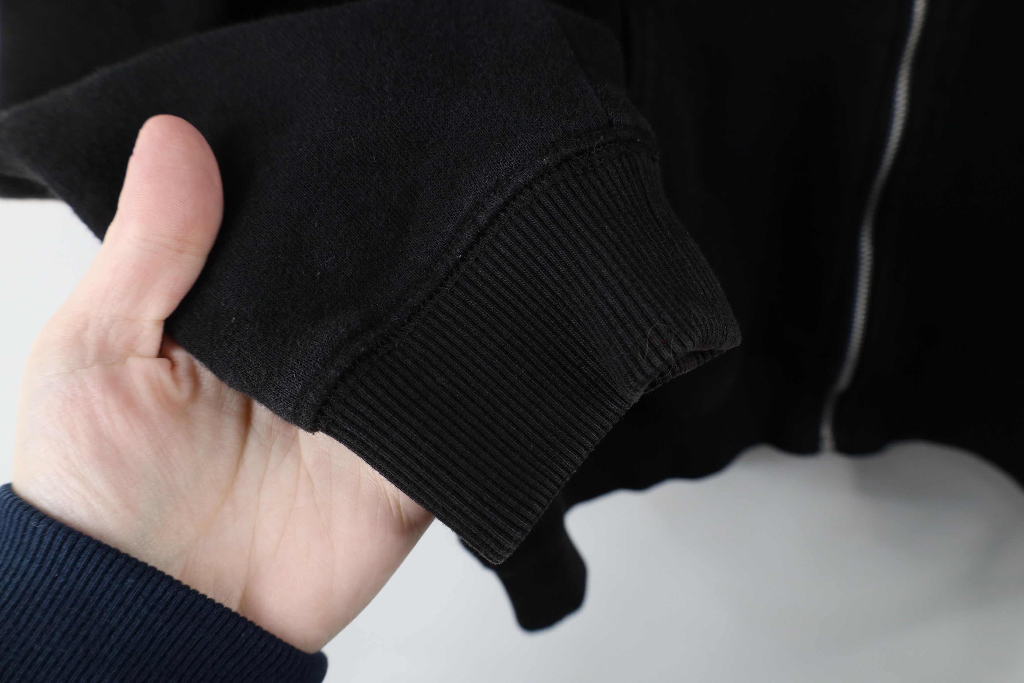 Vintage Vintage 90s Streetwear Full Zip Hoodie Sweatshirt Black Size L / US 10 / IT 46 - 8 Thumbnail