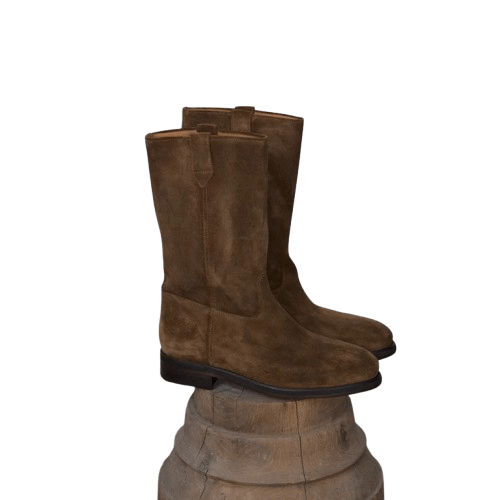 Officine Generale o1mle1025 Gary Suede Leather Boots in Brown Size US 10 / EU 43 - 1 Preview