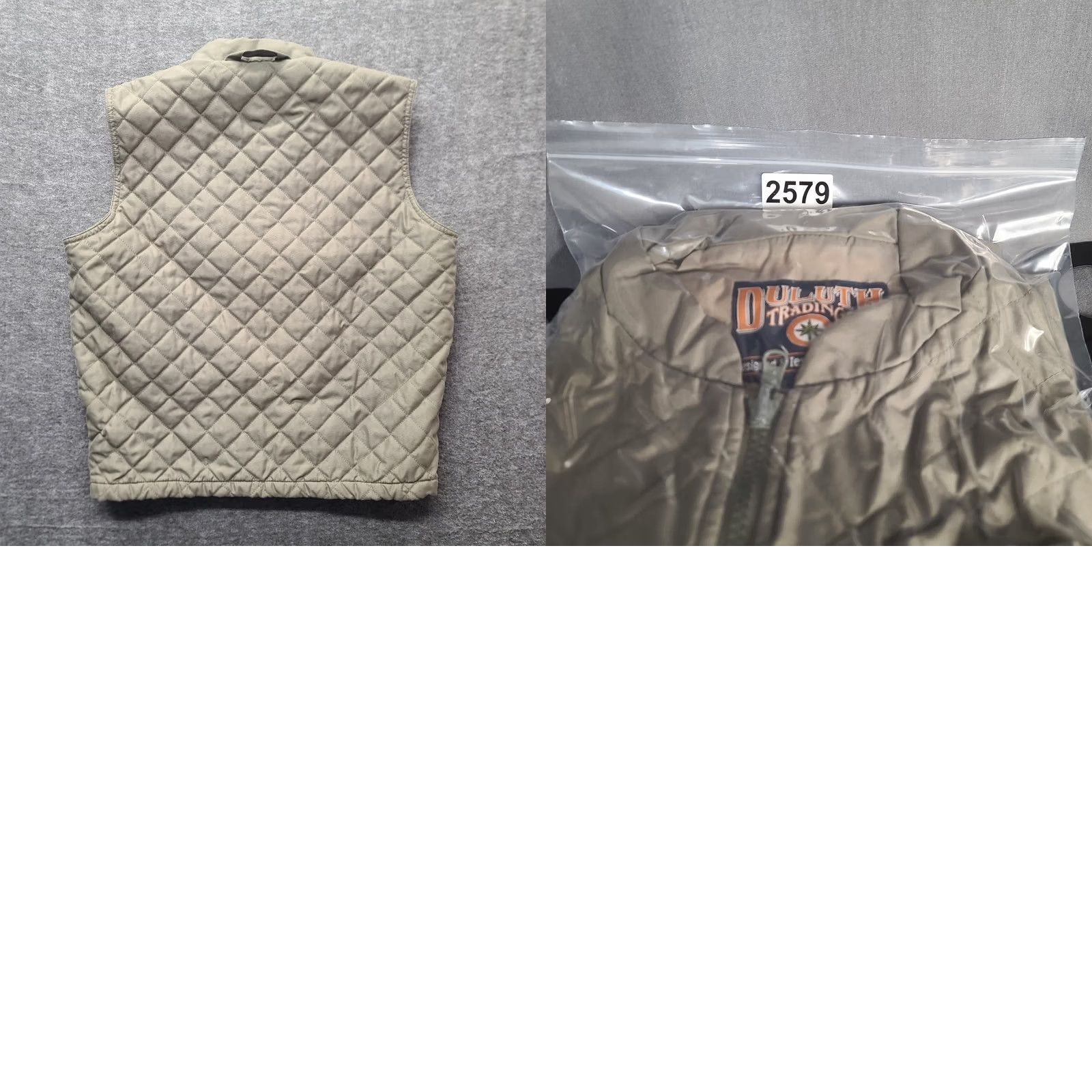 Vintage Duluth Crosscut Quilted Vest Men’s M Regular Fit Lightweight Insulated Zip Pocketed Brown Solid Nylon Lining Vintage? Size US M / EU 48-50 / 2 - 8 Thumbnail