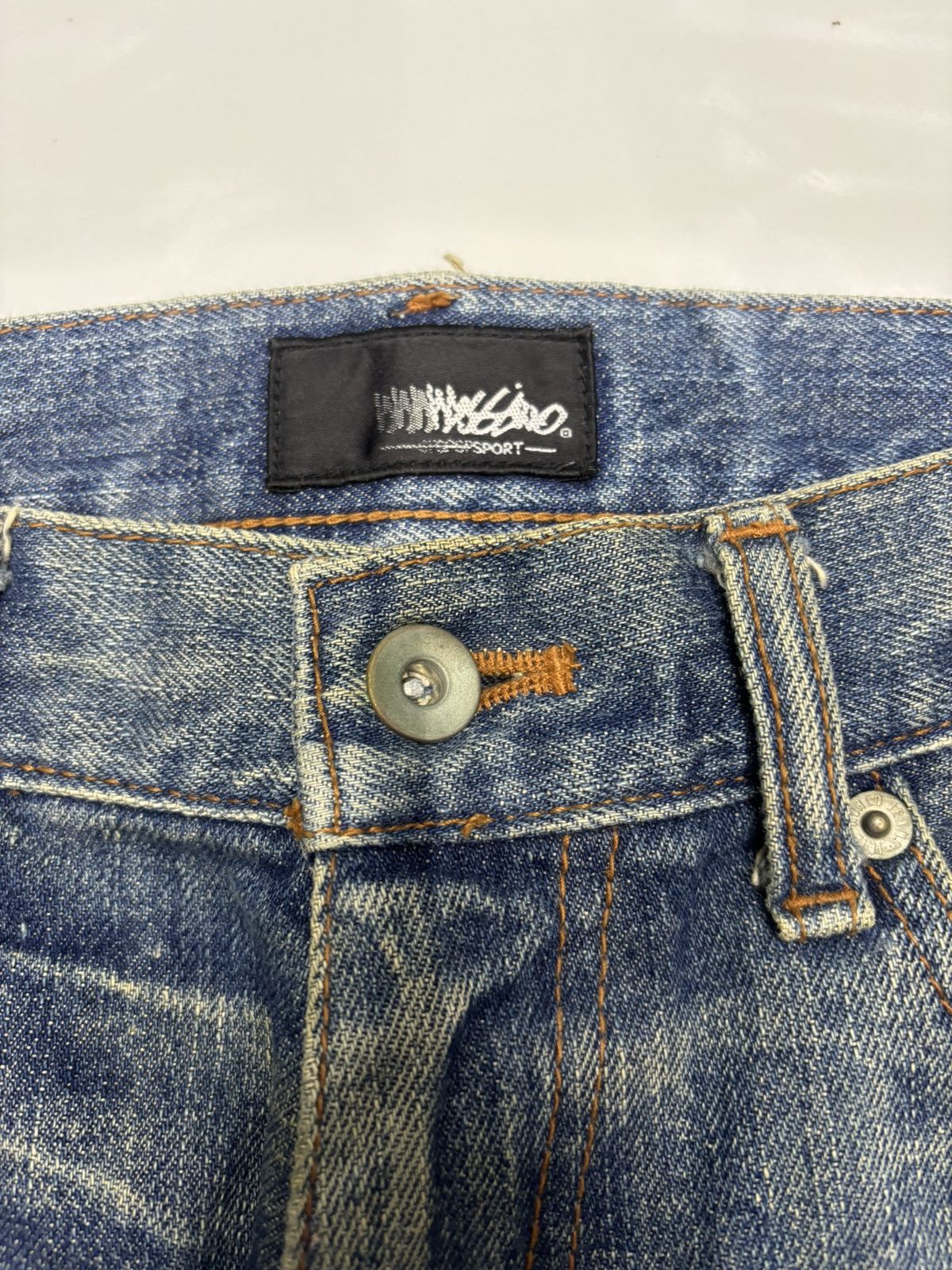 Hysteric Glamour × If Six Was Nine × Mossimo BAGGY JEANS DISTRESSED DENIM MOSSIMO SPORT MUD WASH JEANS Size US 31 - 9 Thumbnail