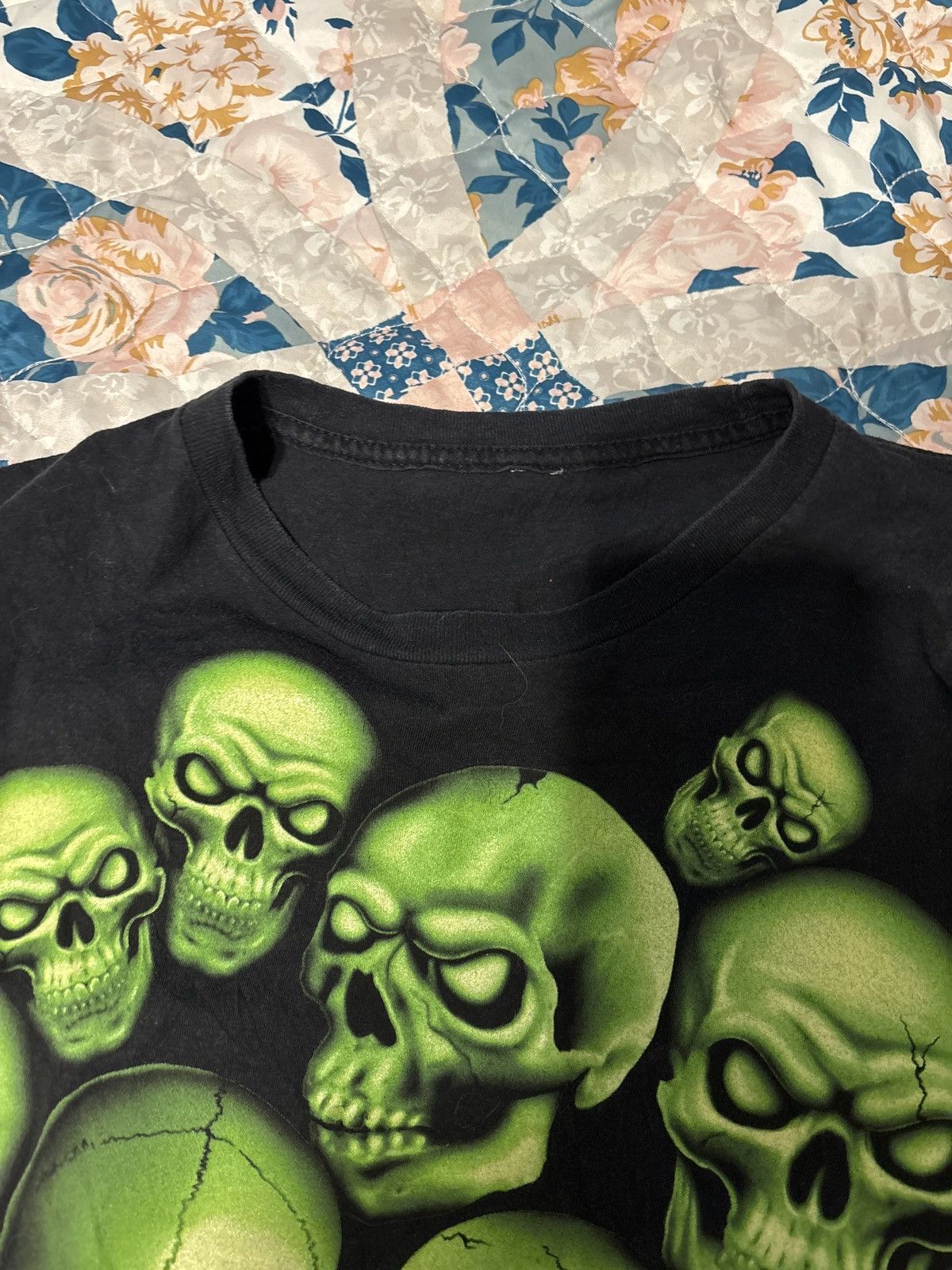 Other Vintage Y2K Skullpile T-Shirt Size US L / EU 52-54 / 3 - 2 Thumbnail
