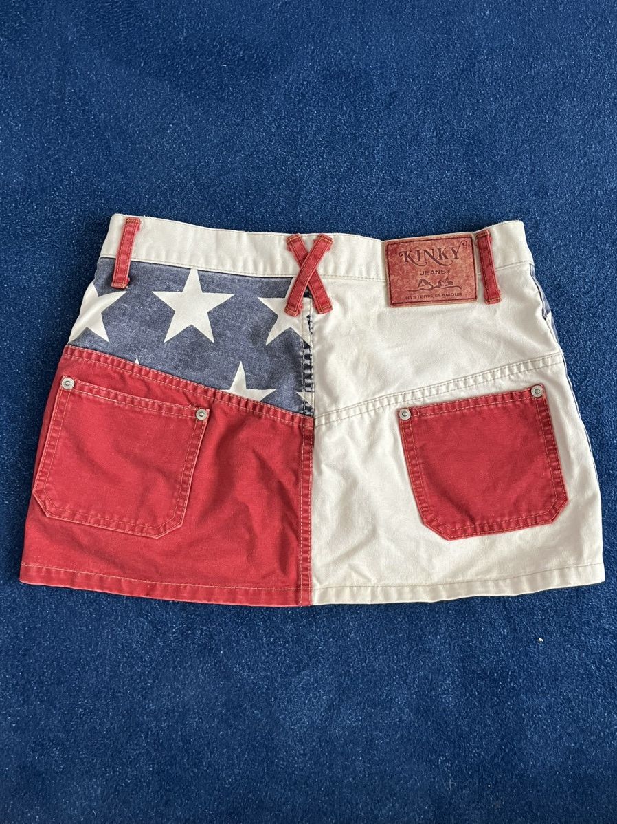 Hysteric Glamour Hysteric Glamour American Flag Mini Skirt Size 26" / US 2 / IT 38 - 2 Thumbnail