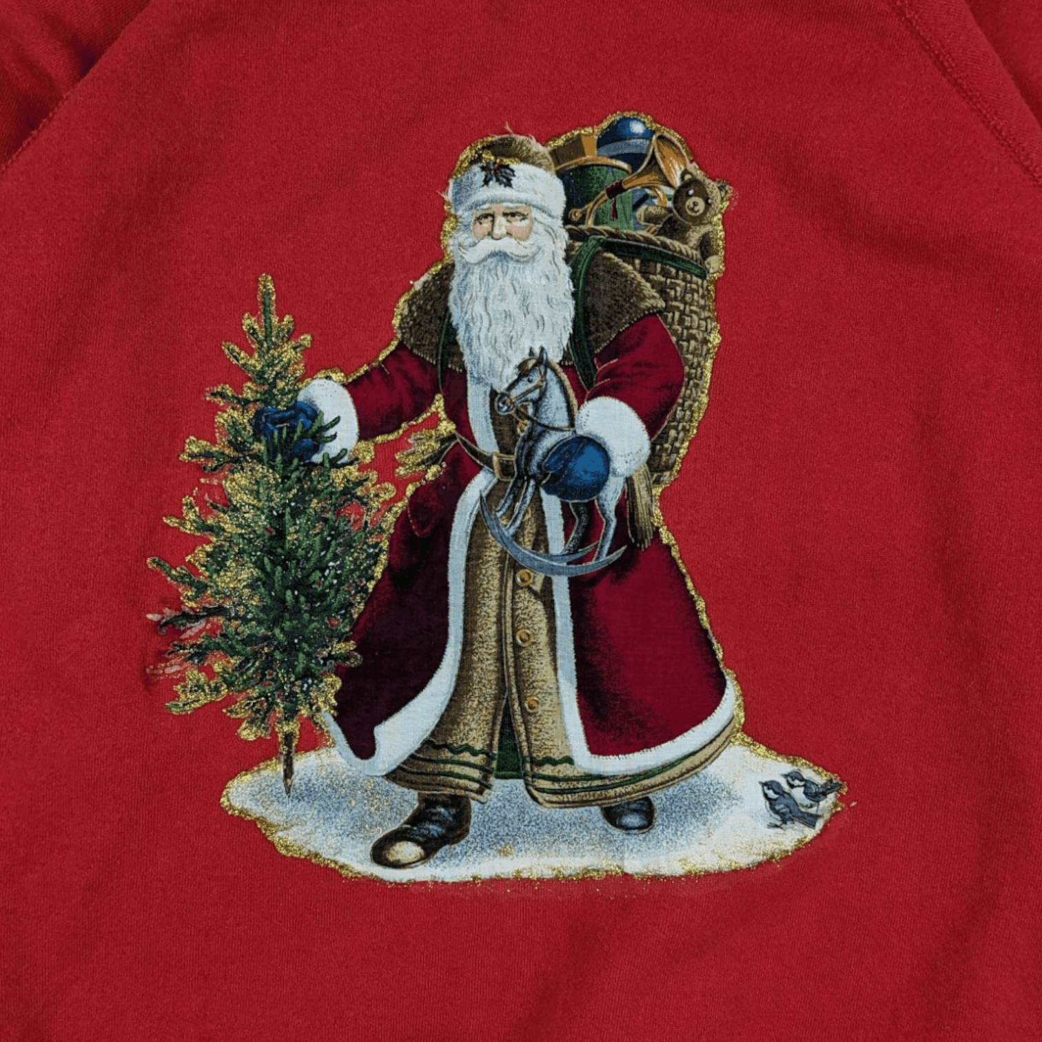 Hanes Vintage 90's HANES Custom Santa Christmas Jumper Sweatshirt Size US S / EU 44-46 / 1 - 5 Thumbnail