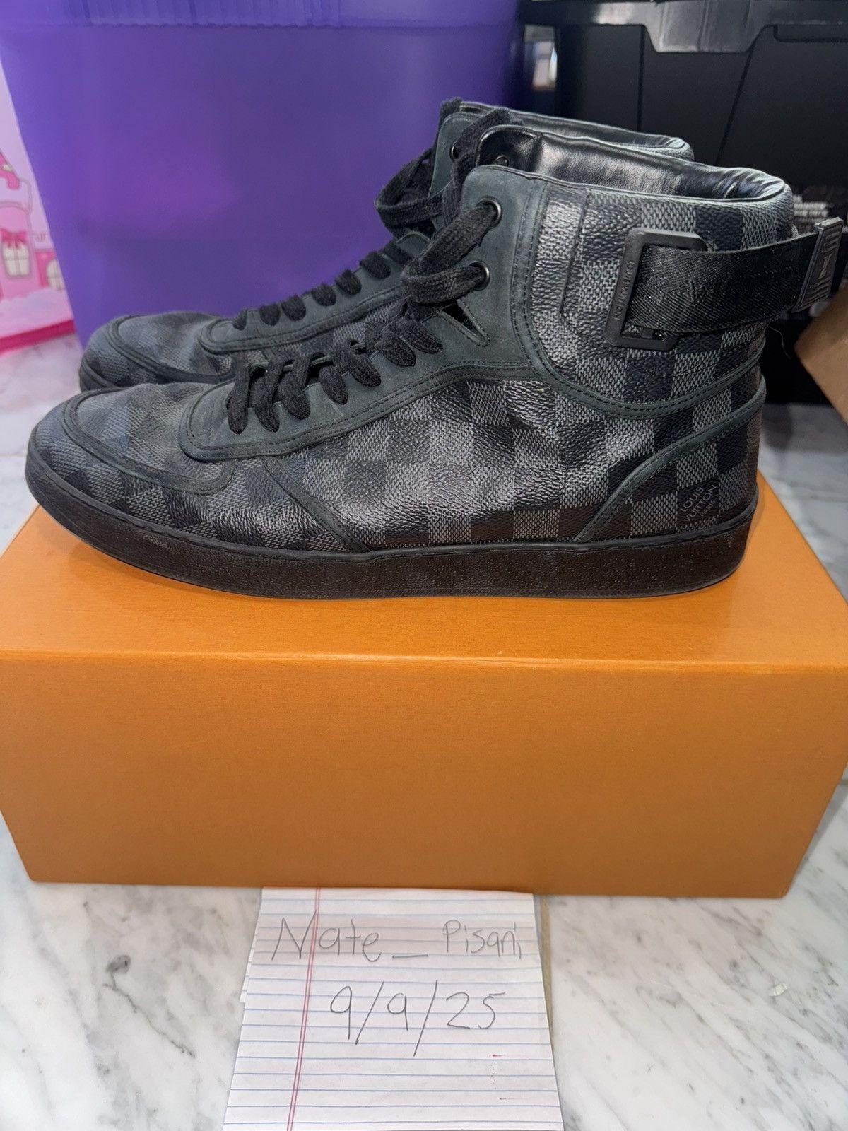 Louis Vuitton Louis vuitton black hightop Rivoli size 11 Size US 11 / EU 44 - 2 Thumbnail