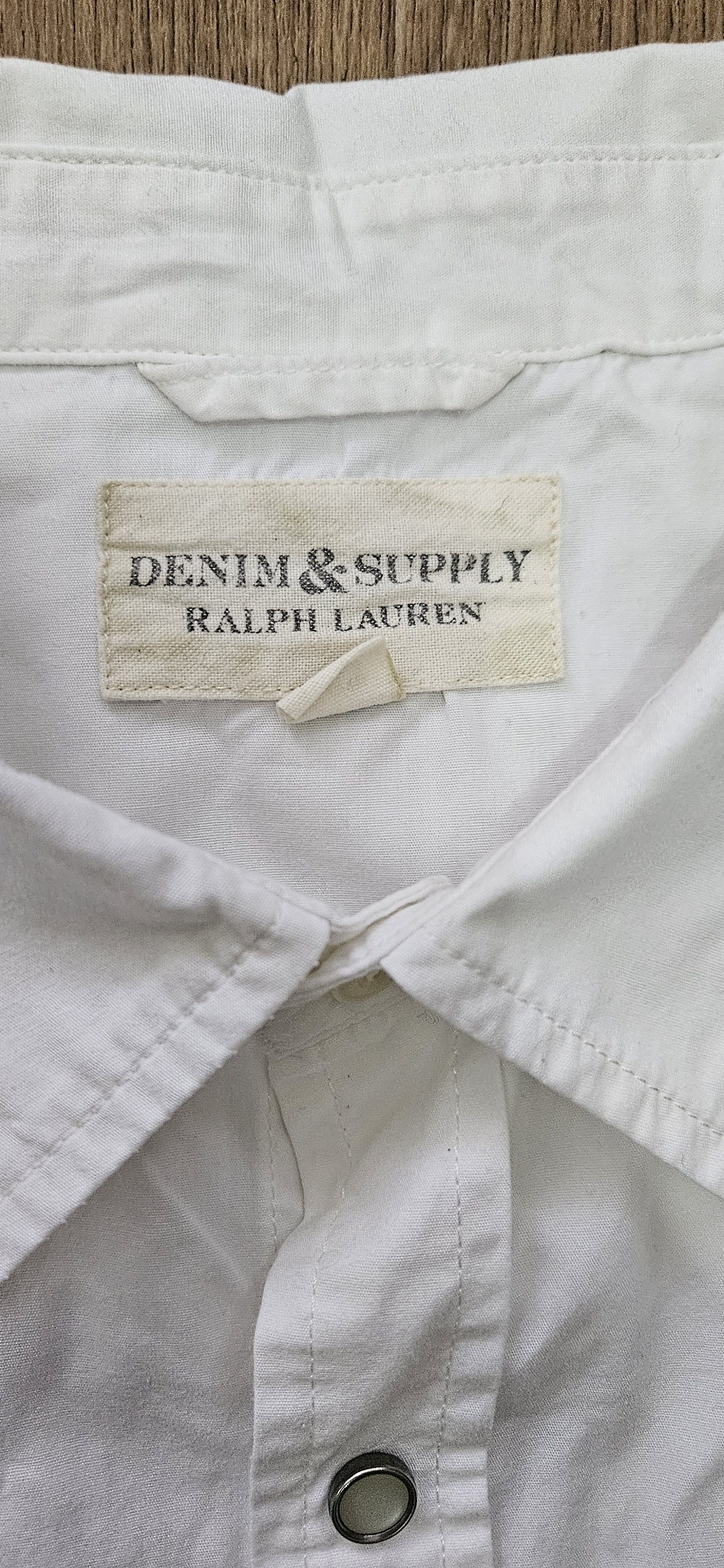 Denim & Supply Ralph Lauren Denim & Supply Ralph Lauren Shirt Mens G/L White Pearl Snap Size US L / EU 52-54 / 3 - 3 Thumbnail